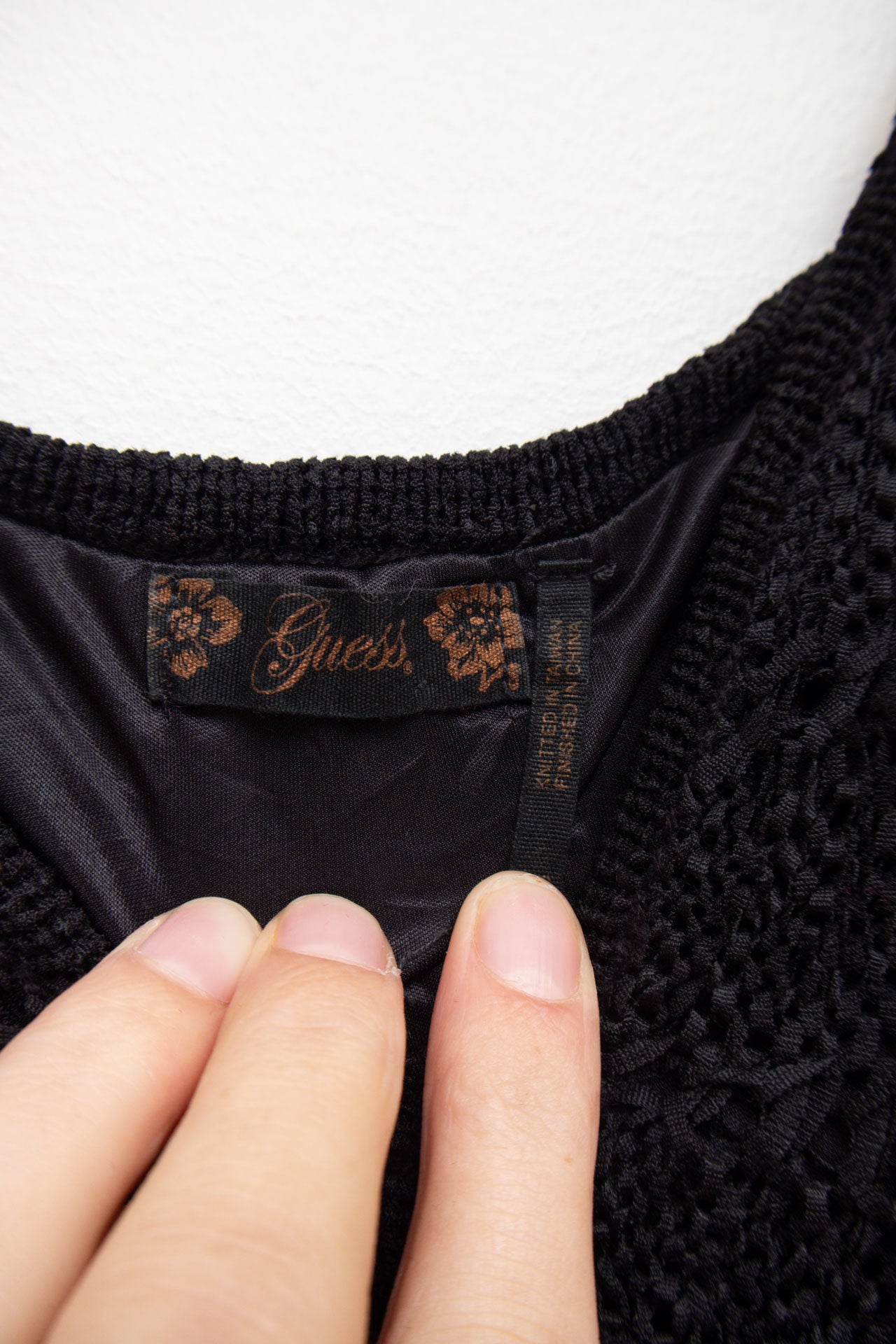 #178 Guess crotchet black dress | c. 154 | size 6