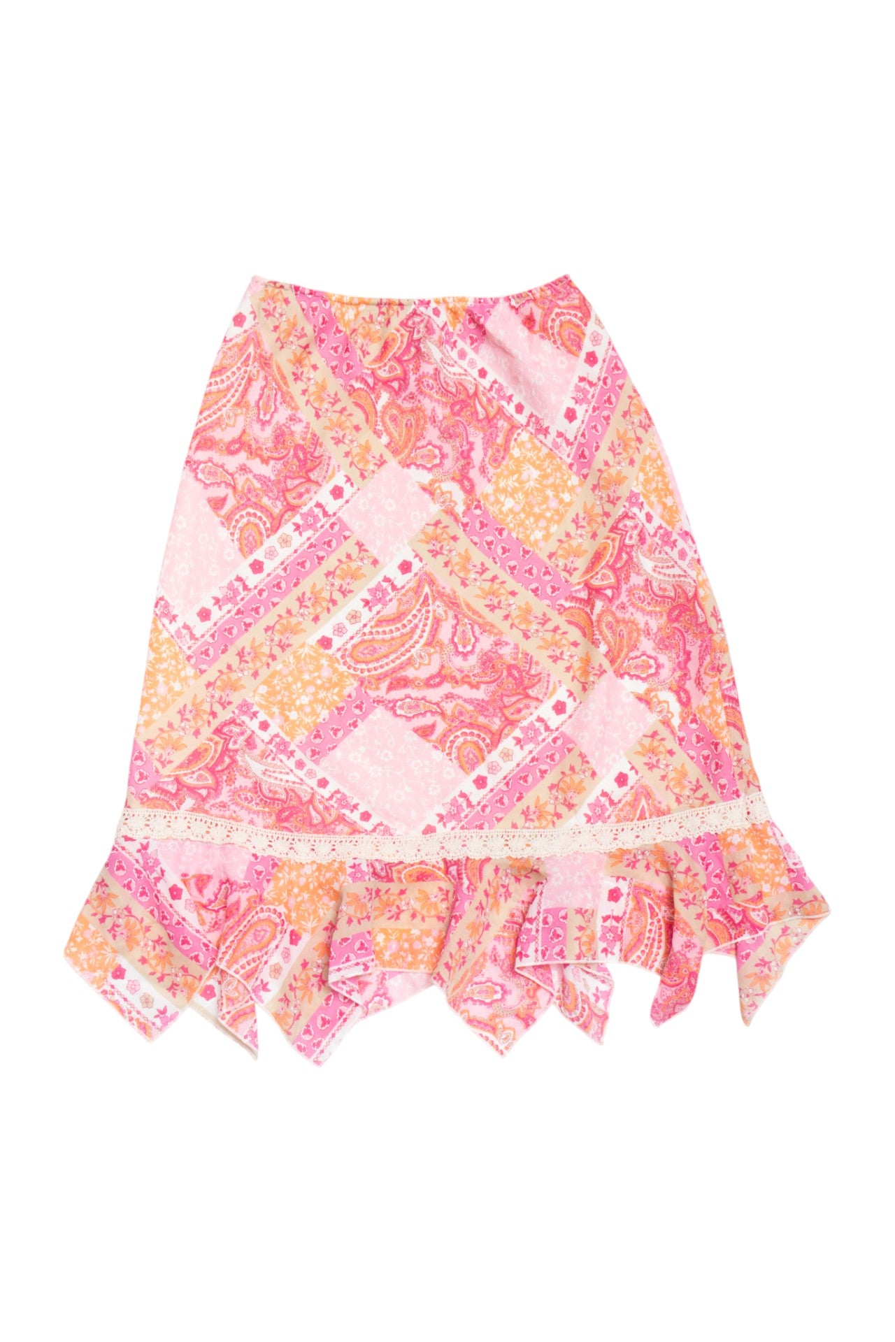 #125 Worthington floral paisley midi skirt | c. 162 | size 6/8