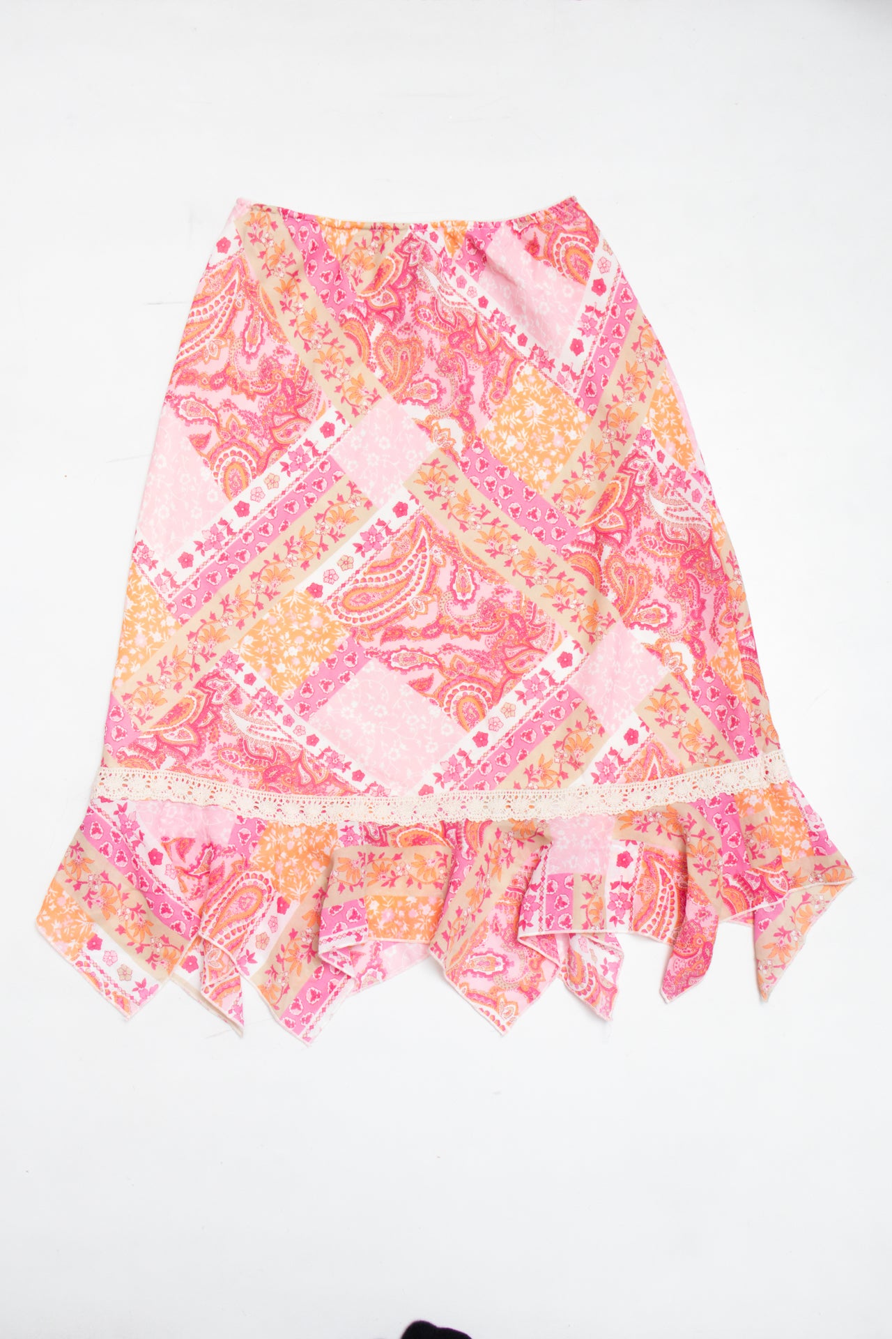 #125 Worthington floral paisley midi skirt | c. 162 | size 6/8