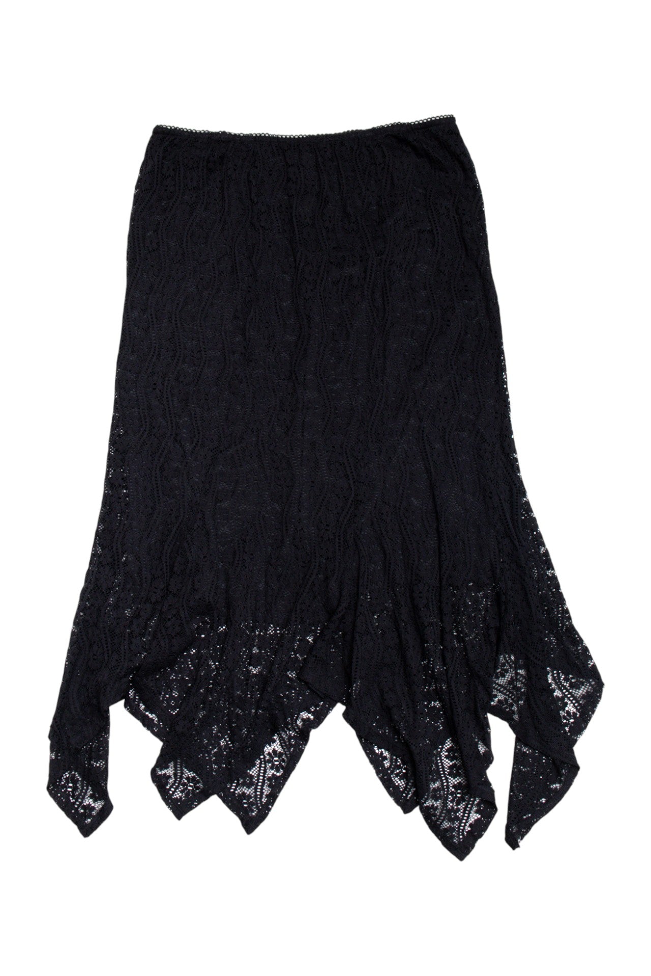 #126 White Stag lace lined midi skirt | c. 162 | size 14/16