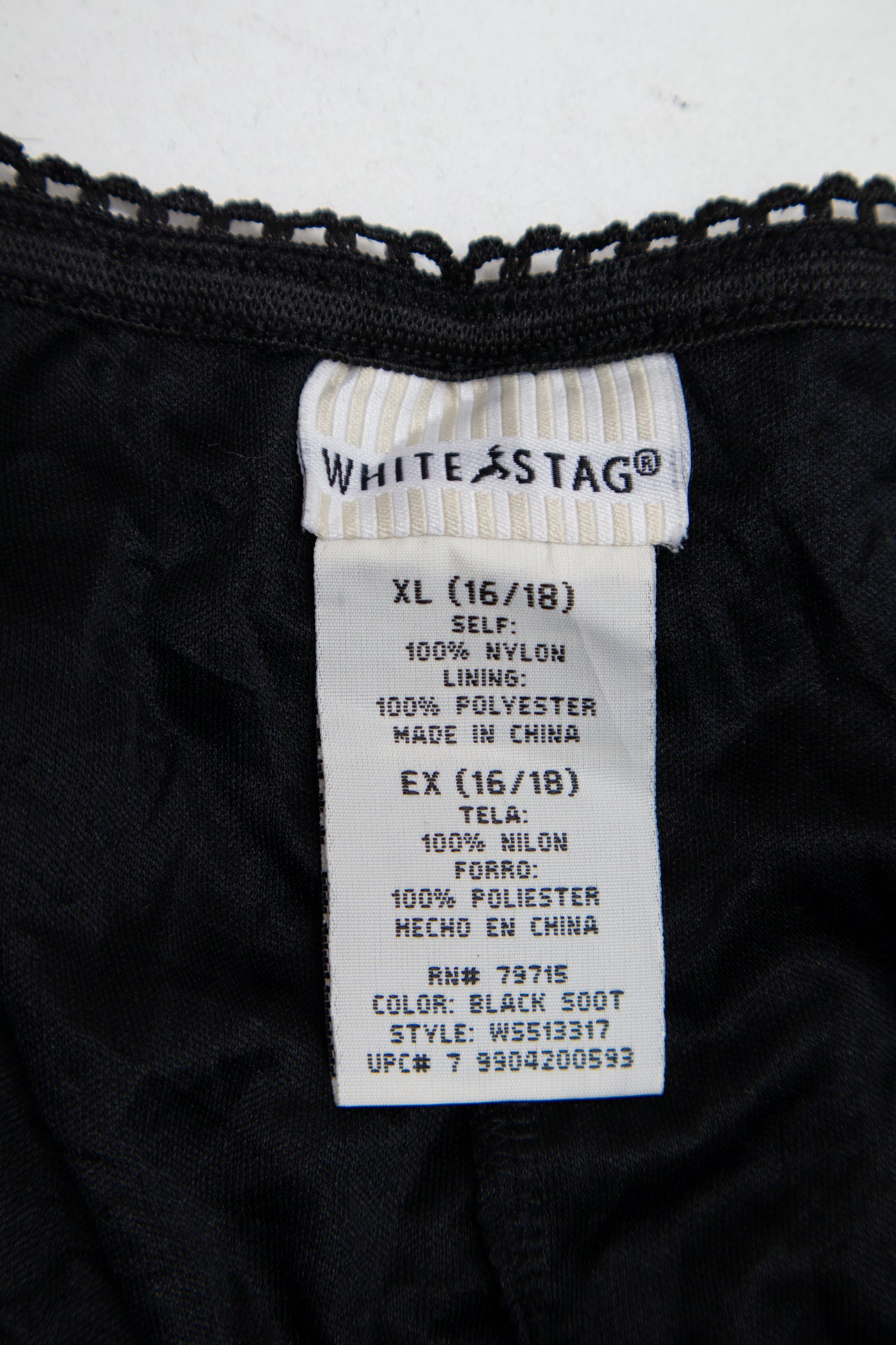 #126 White Stag lace lined midi skirt | c. 162 | size 14/16
