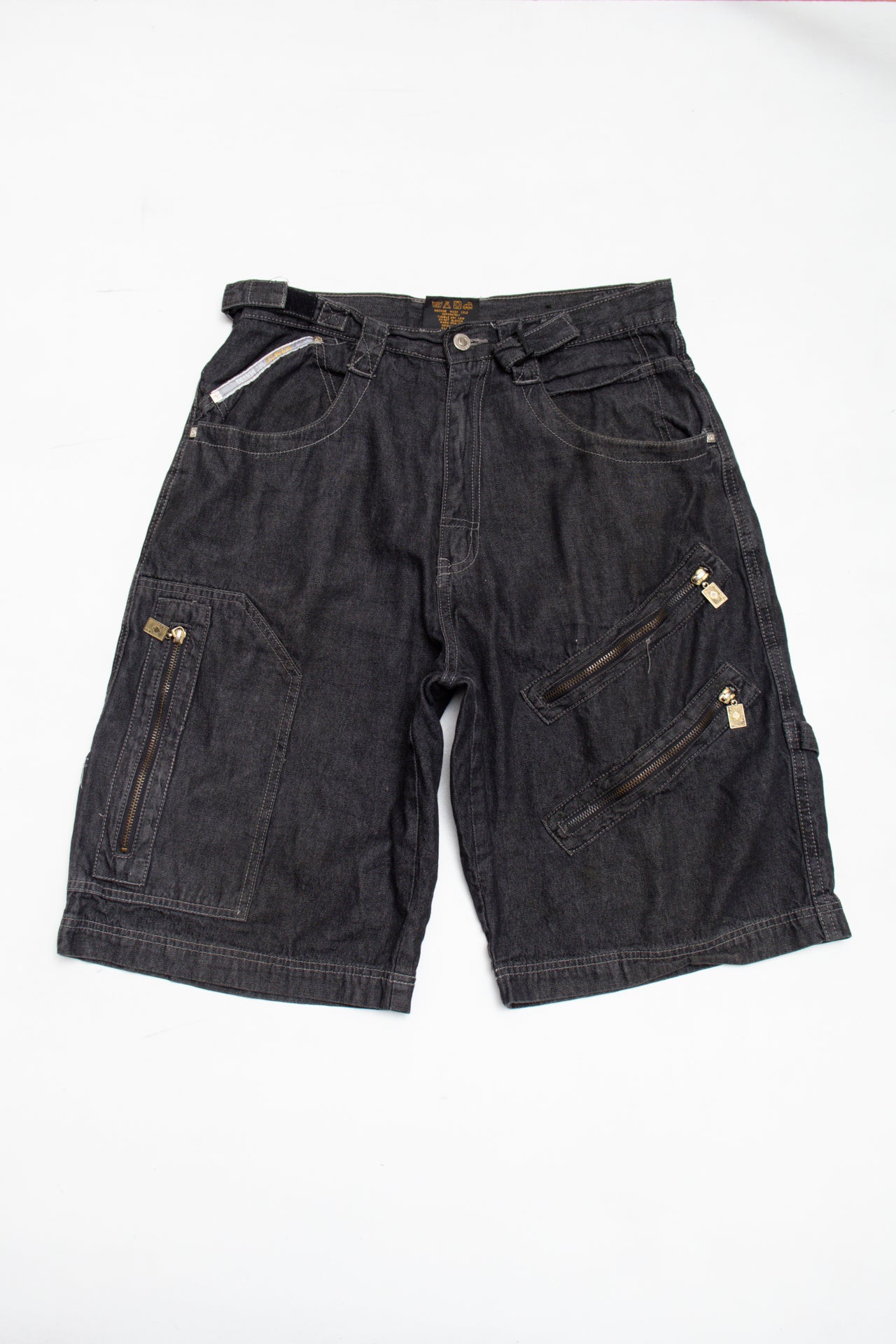 #130 FOX denim zipped pockets denim shorts | c. 162 | size 8