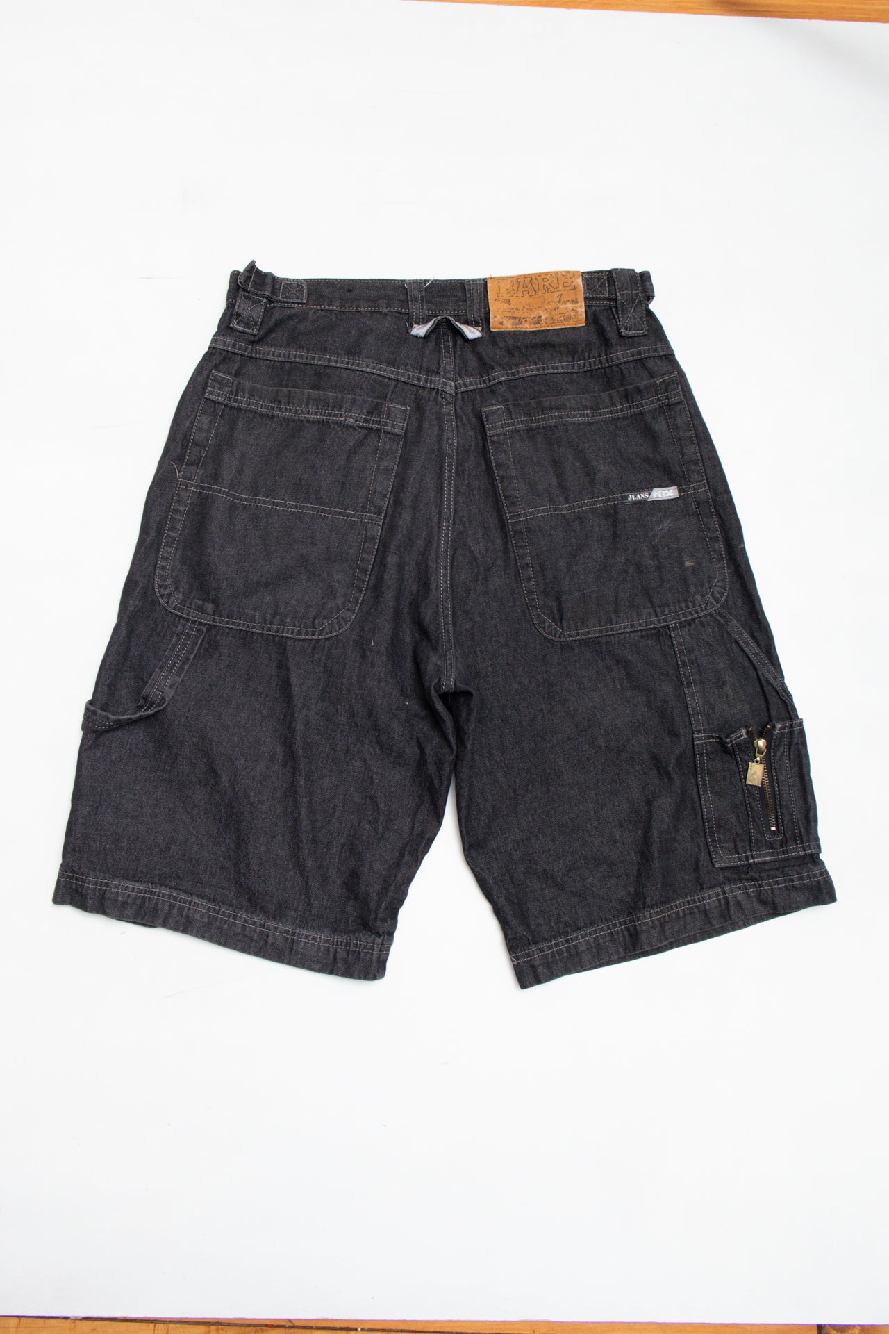 #130 FOX denim zipped pockets denim shorts | c. 162 | size 8