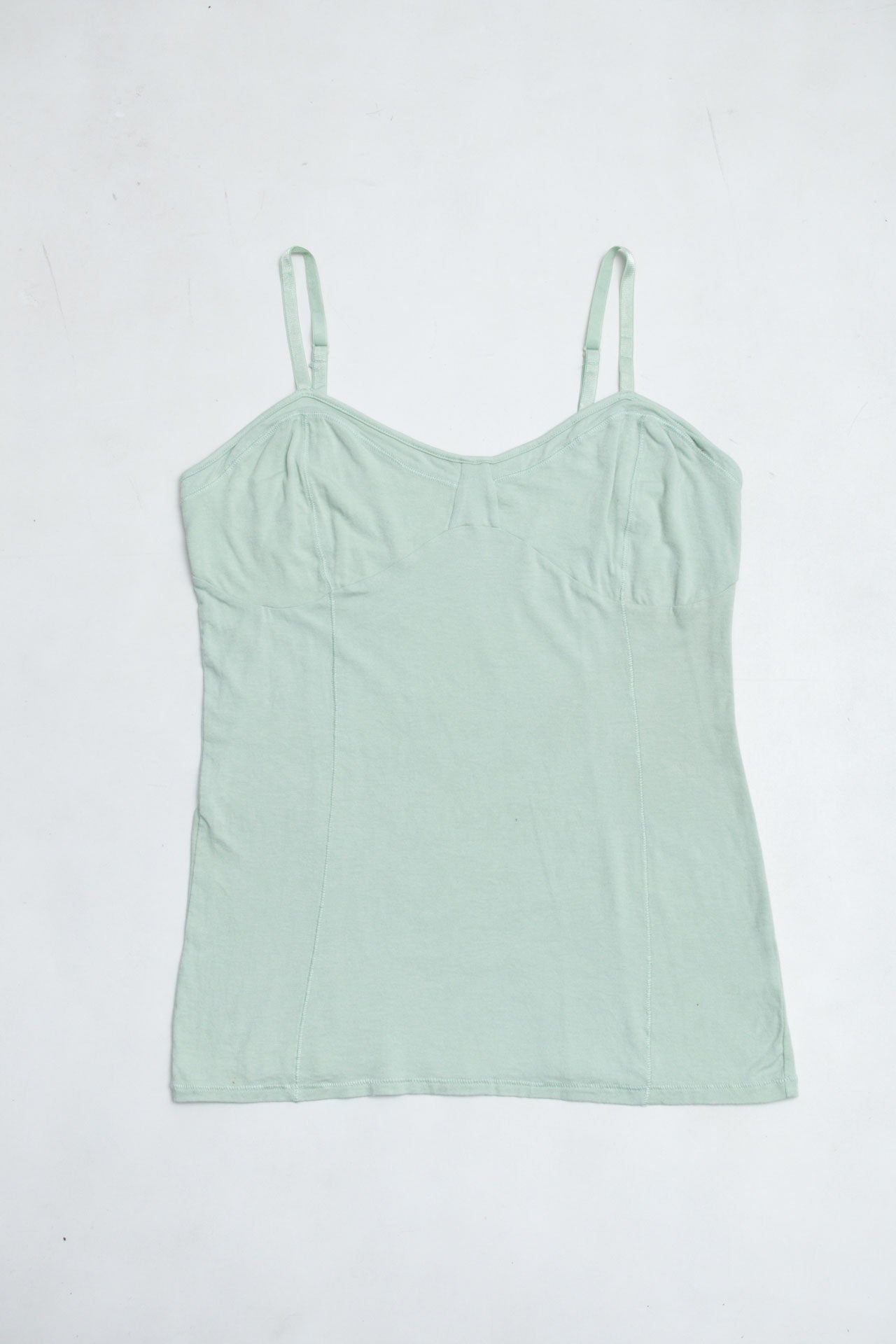 #57 Decree Mint Cotton Tank | Short n Sweet | Size 14