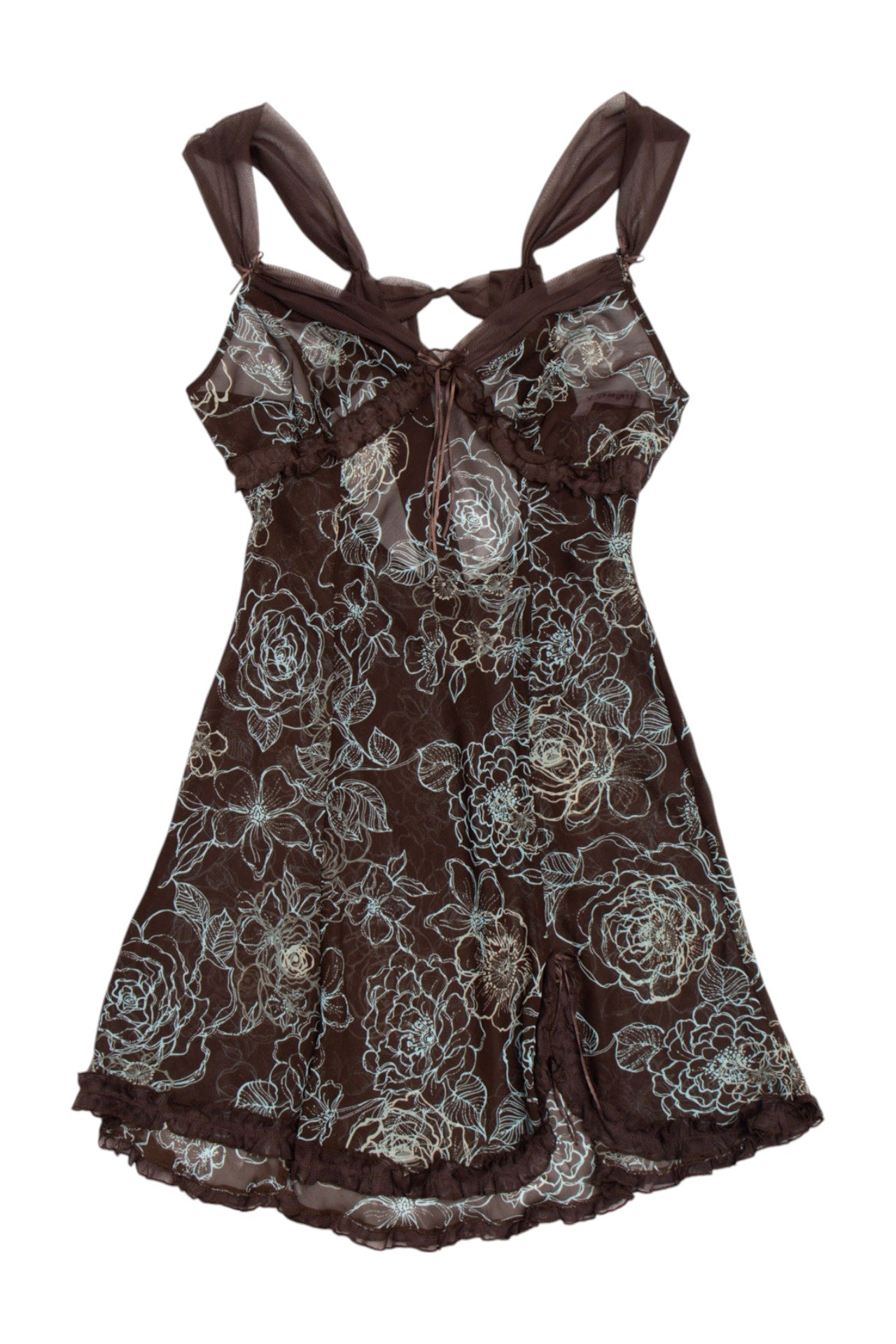 #188 La vie en Rose floral mesh dress | c. 154 | size 8
