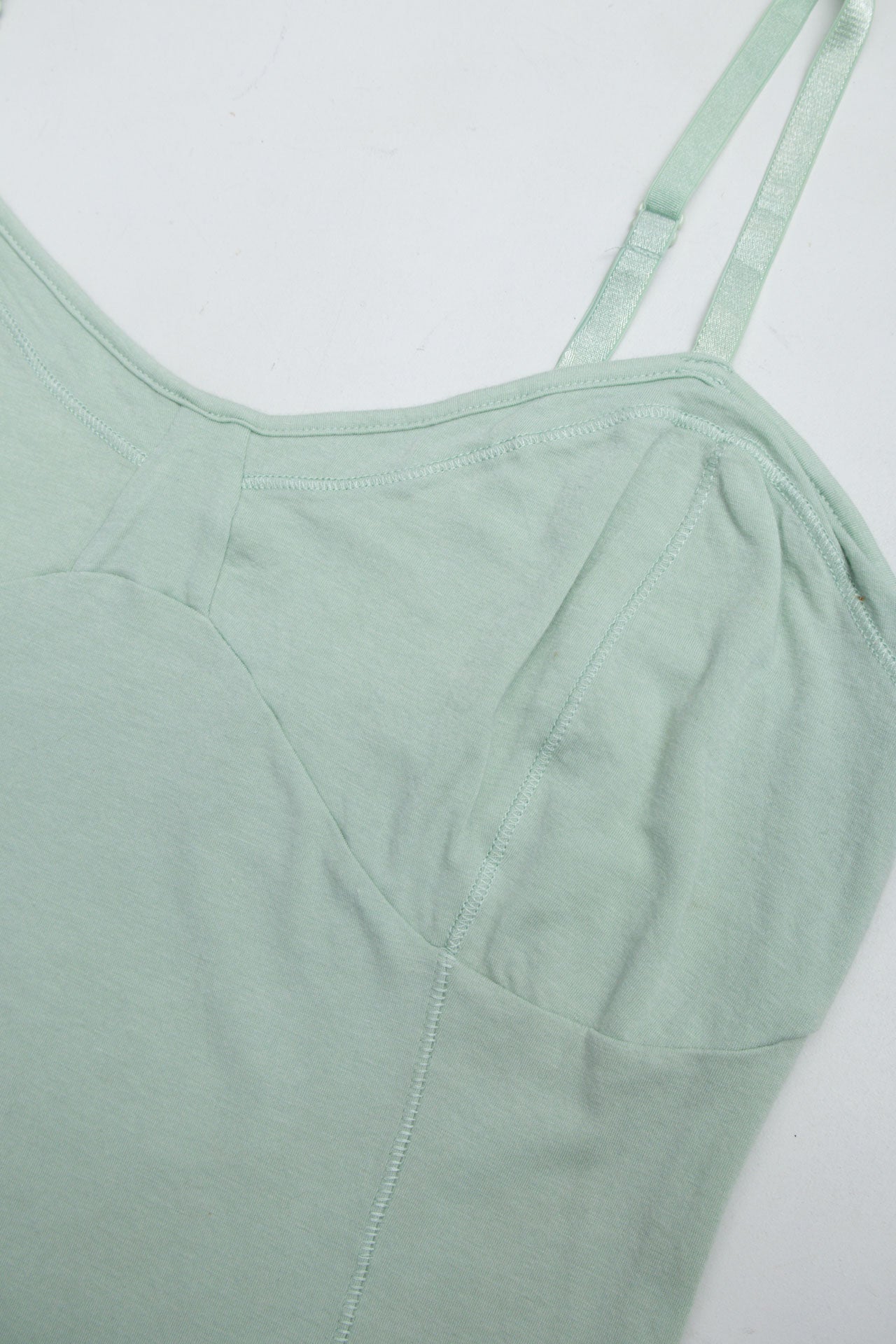 #57 Decree Mint Cotton Tank | Short n Sweet | Size 14