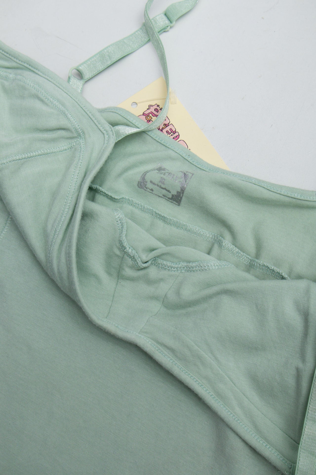 #57 Decree Mint Cotton Tank | Short n Sweet | Size 14