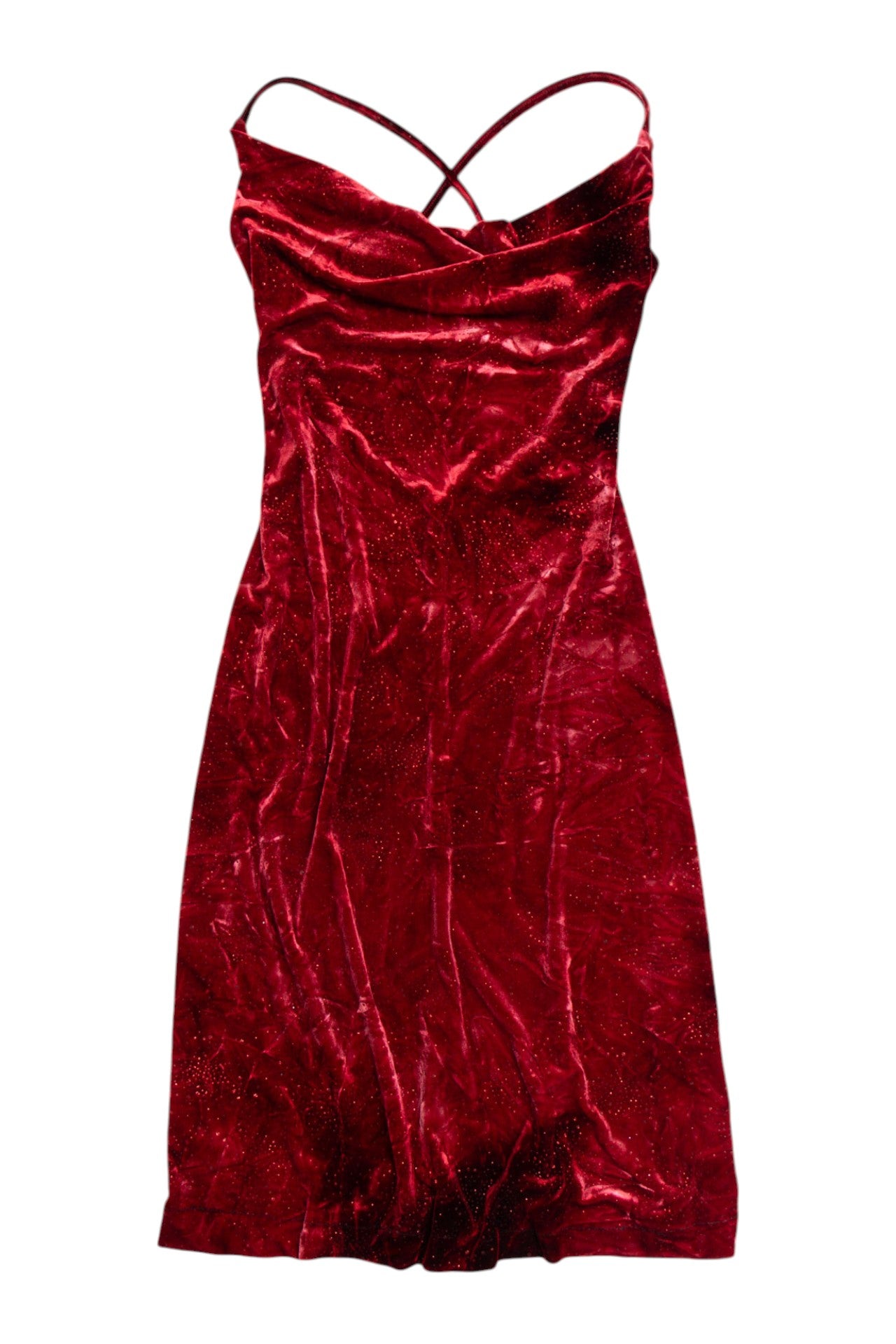 #190 velvet rhinestone crossback dress | c. 154 | size 12