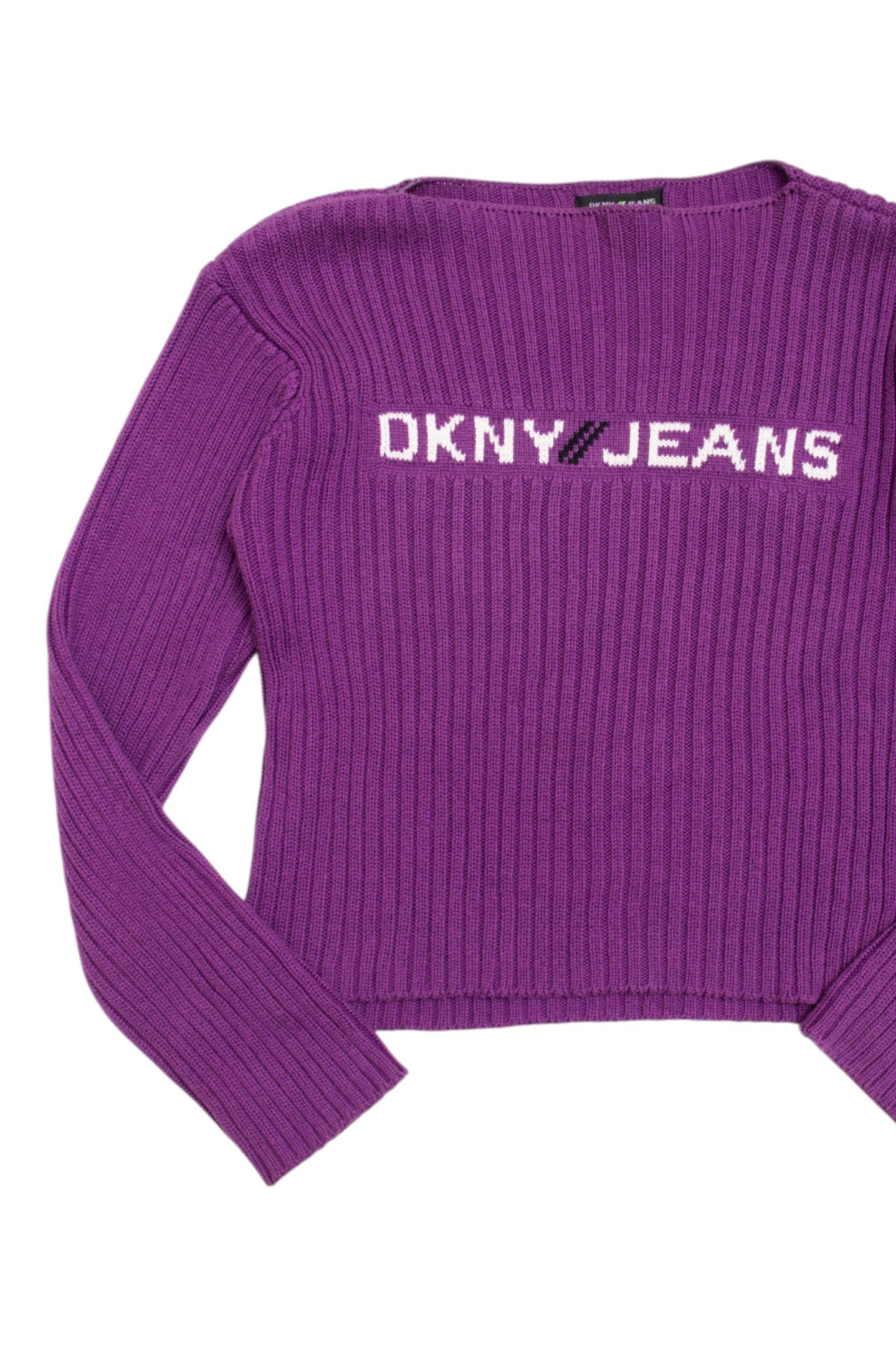 #134 DKNY ribbed cropped jumper | c. 162 | size 8