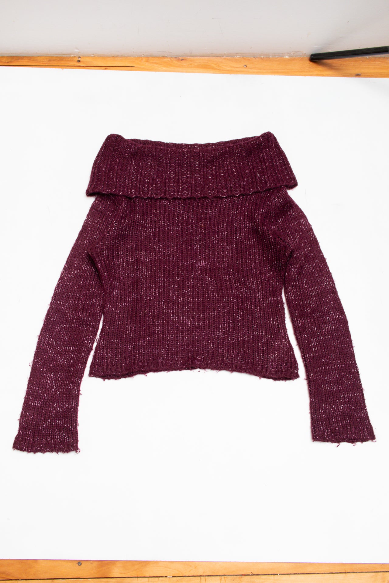 #135 Pimkie mohair blend burgundy jumper | c. 162 | size 8
