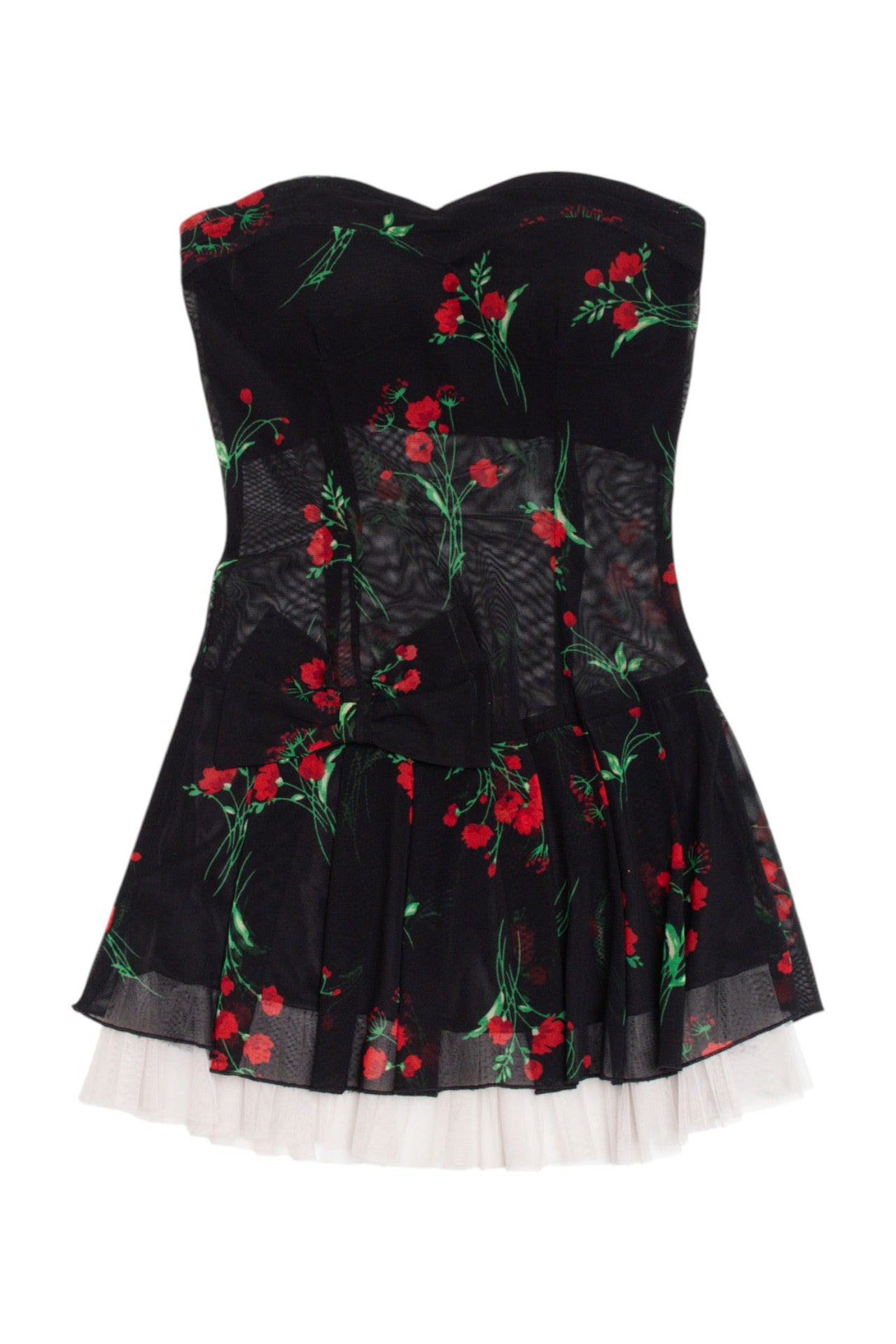 #191 strapless rose bow dress | c. 154 | size 8