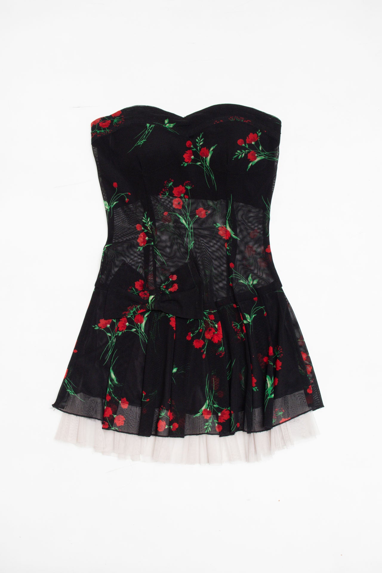 #191 strapless rose bow dress | c. 154 | size 8