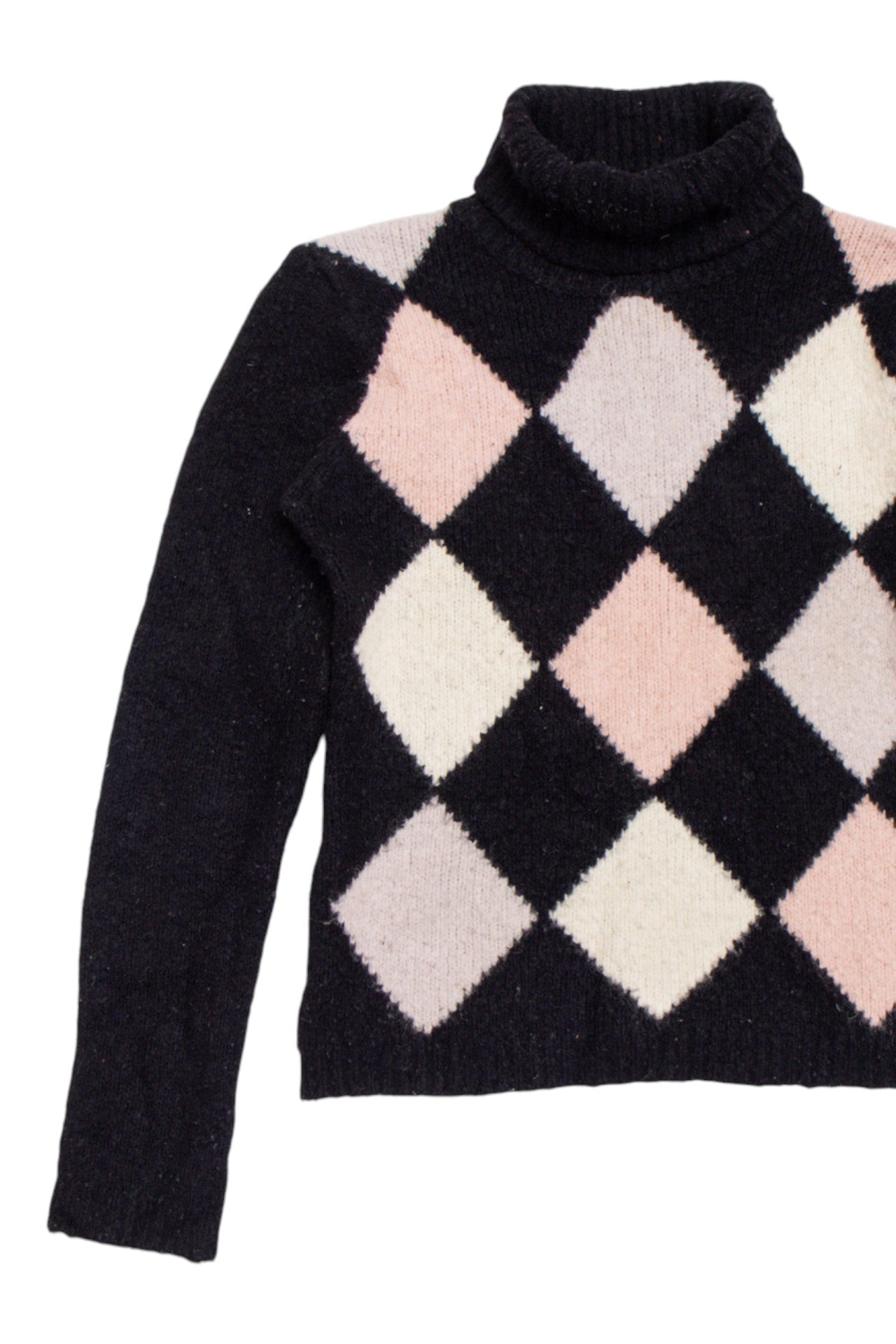 #136 diamond print pink/white jumper | c. 162 | size 6/8