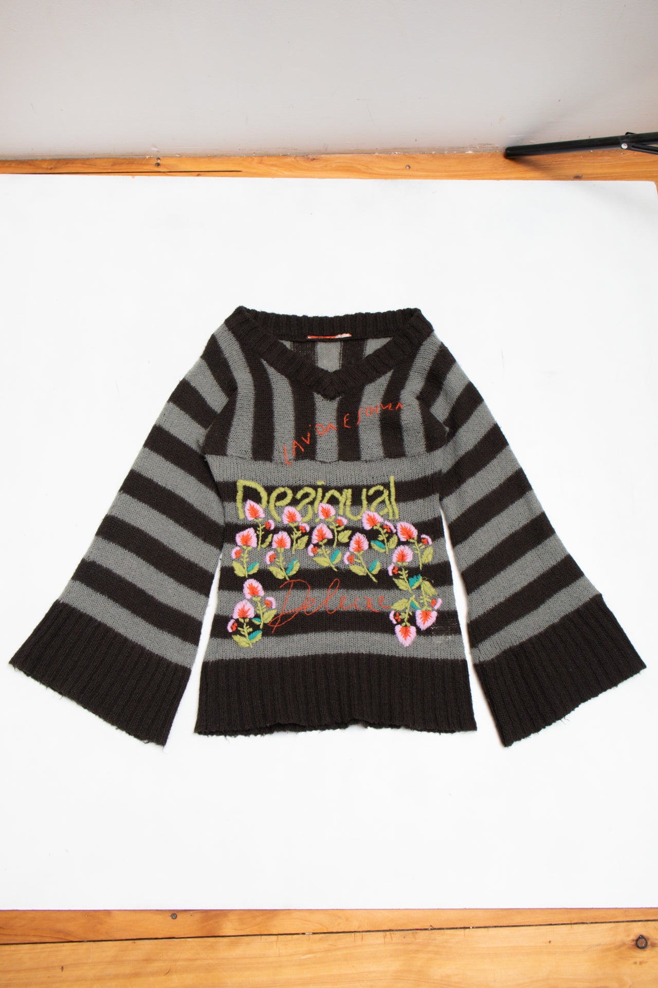#138 Desigual mohair blend embroidered jumper | c. 162 | size 14/16