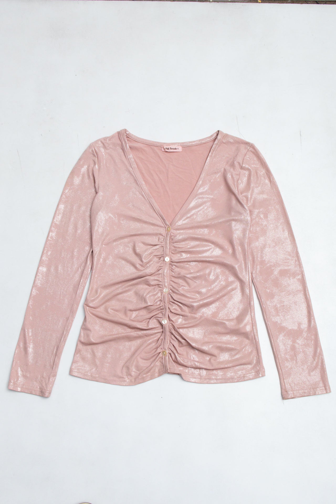 #53 Pink Sparkly Long Sleeve | Short n Sweet | Size 10