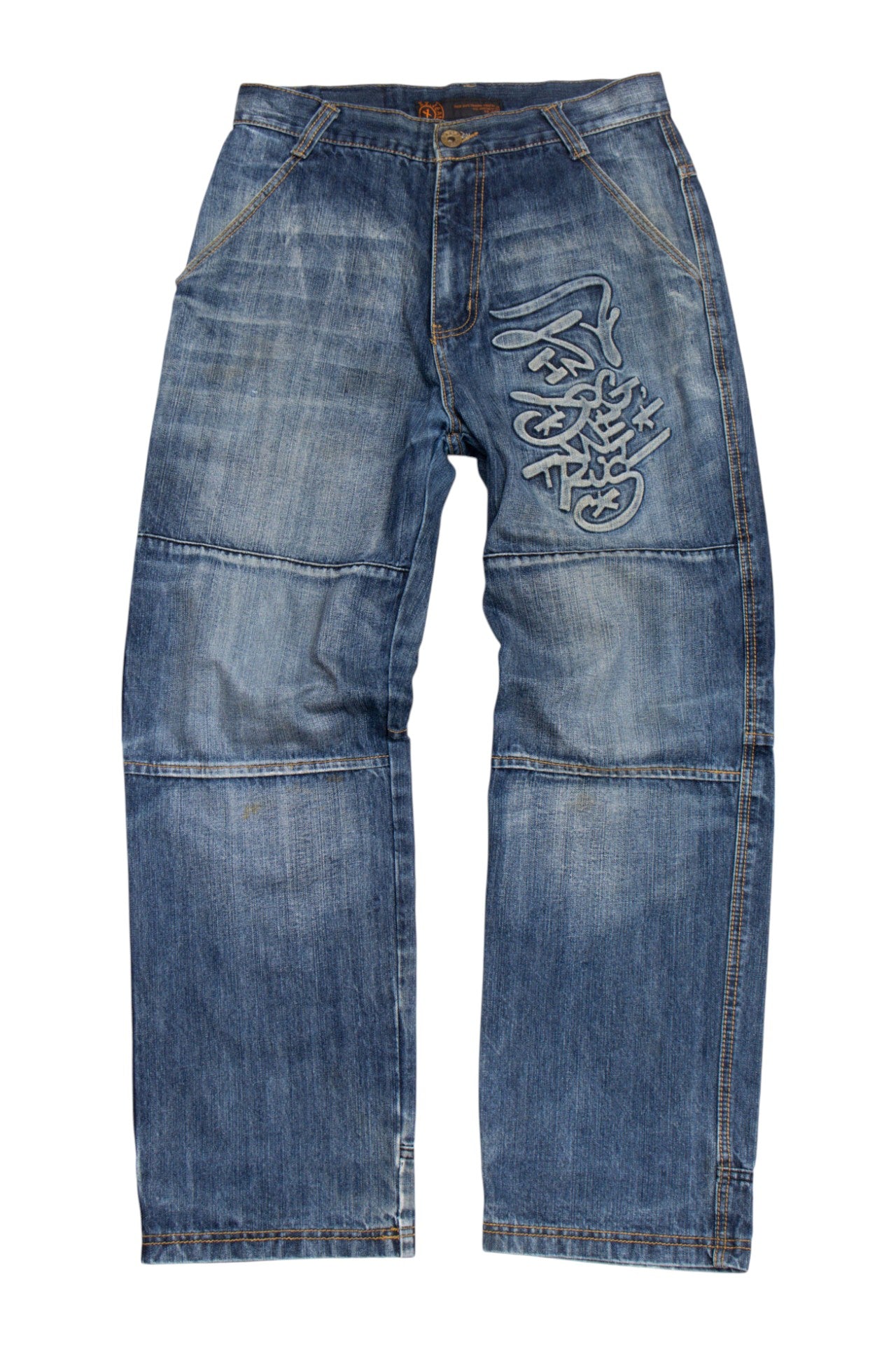 #194 X8 embossed jeans | c. 154 | size 12