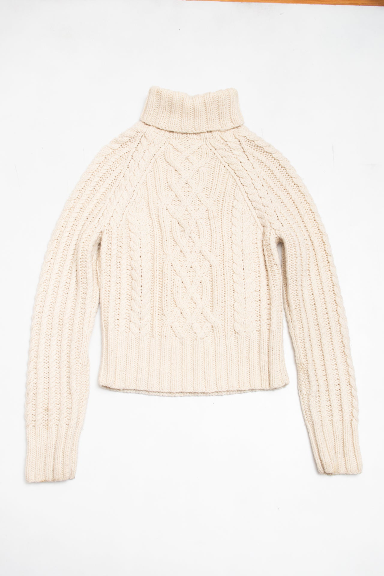 #140 Express cream cable knit jumper | c. 162 | size 8