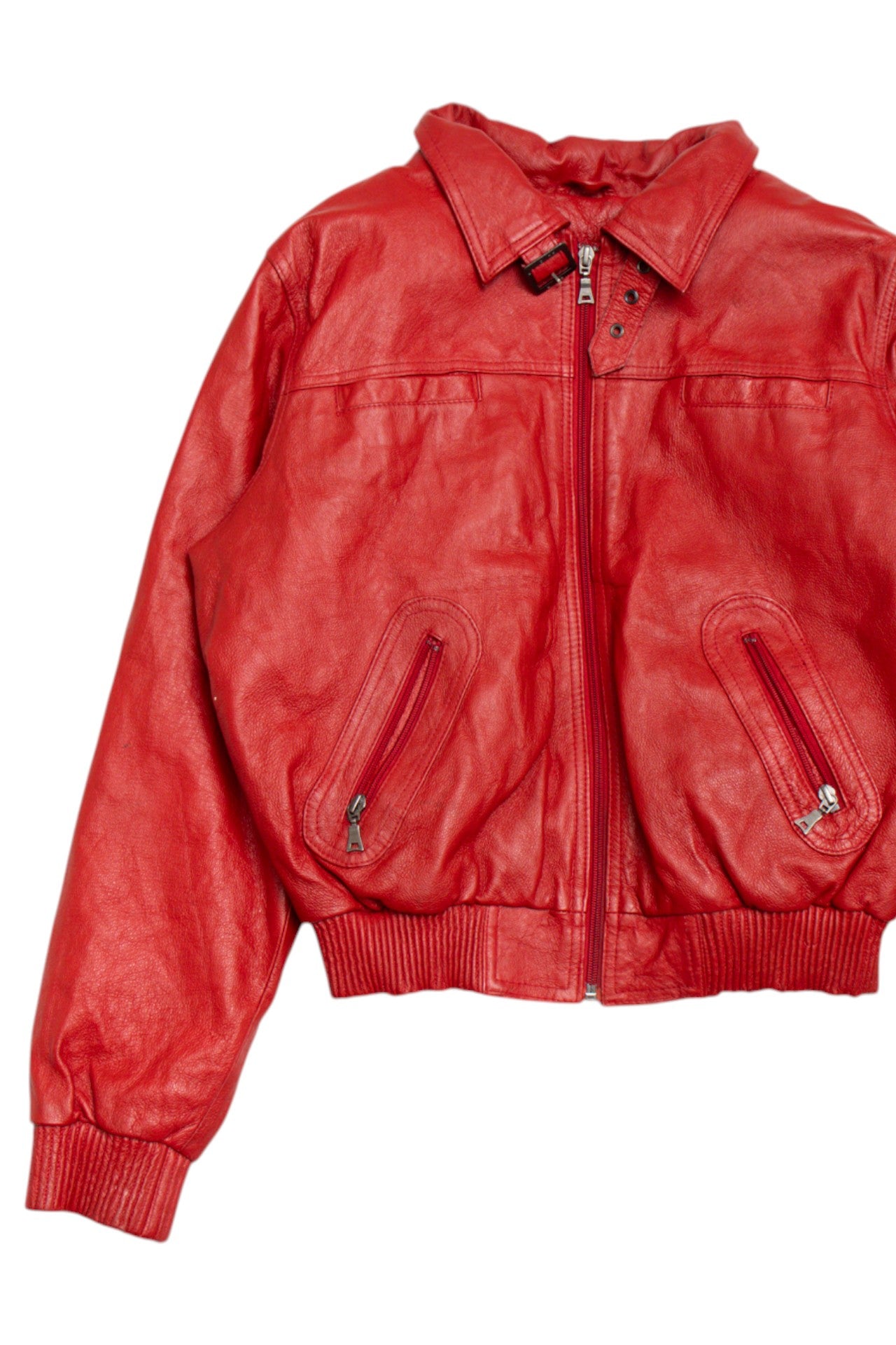 #145 Desert Well red leather jacket | c. 162 | size 8/10