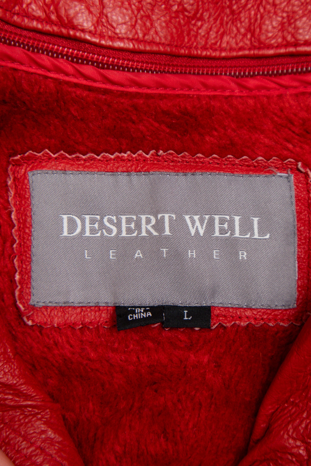 #145 Desert Well red leather jacket | c. 162 | size 8/10