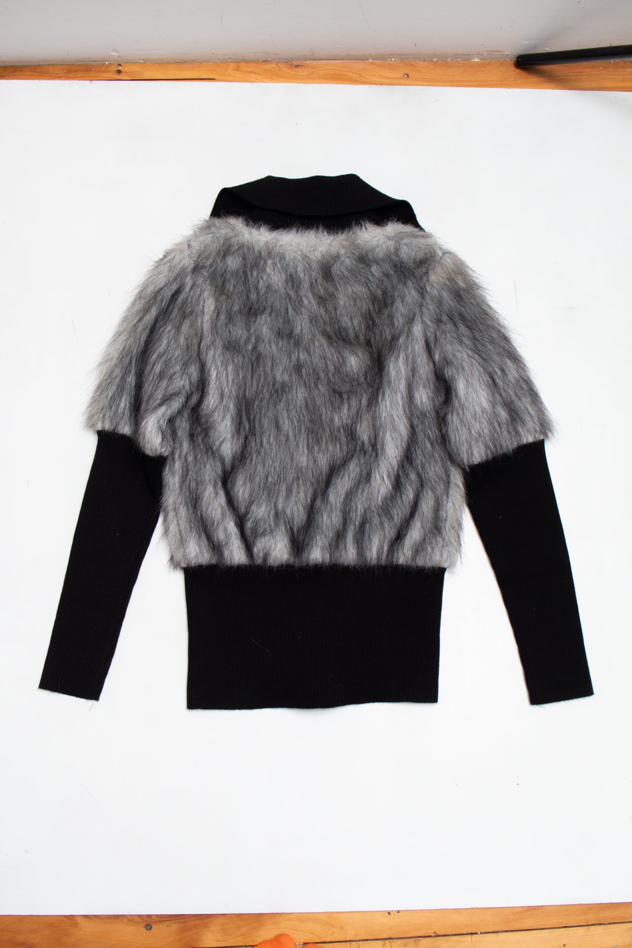 #146 Bershka faux fur zipped jacket | c. 162 | size 6/8