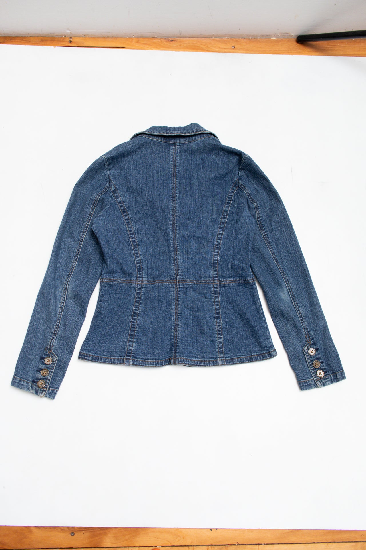 #147 St John's Bay fitted denim jacket | c. 162 | size 10