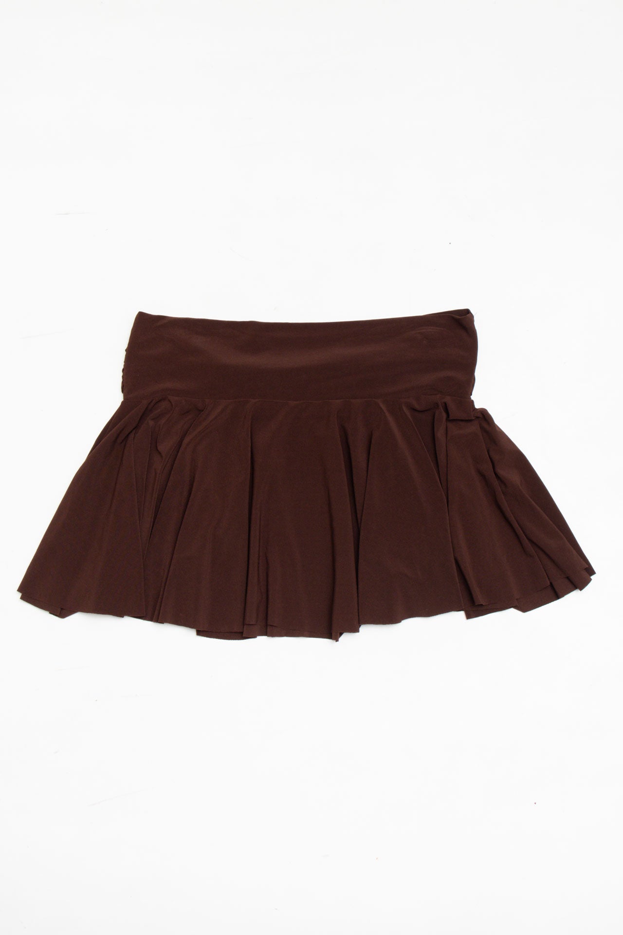 #203 Rhinestone encrusted brown skirt | C. 154 | size 12/14