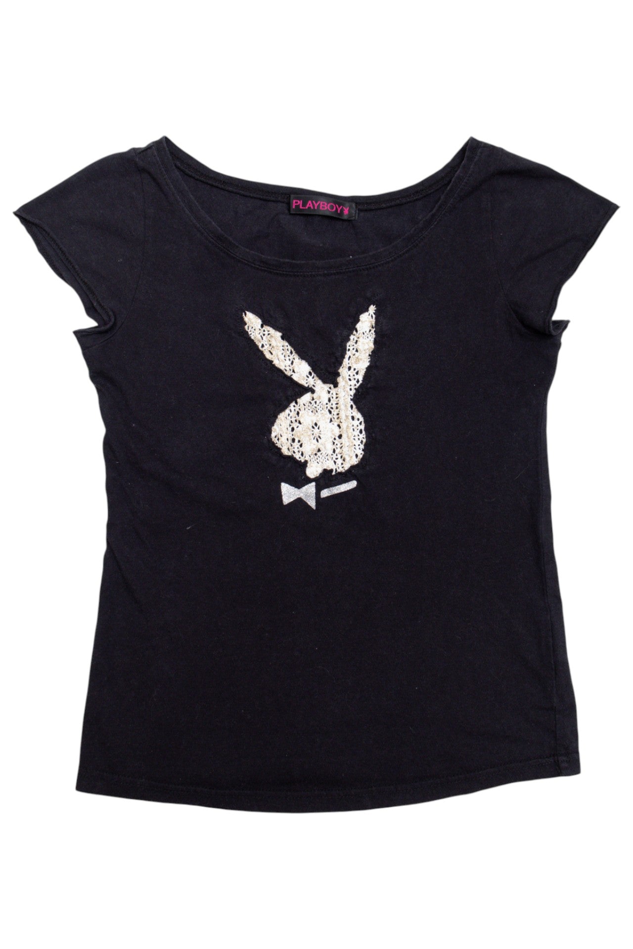 #154 Patch work bunny Playboy tee | c. 162 | size 8