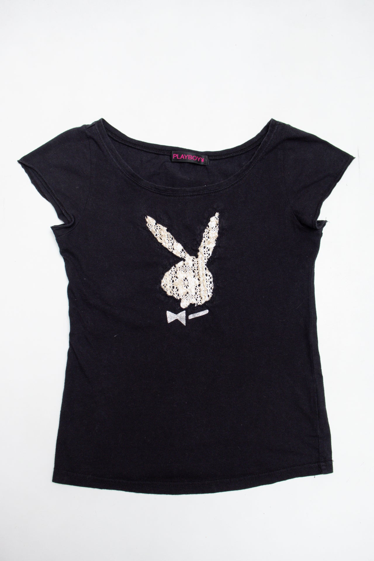 #154 Patch work bunny Playboy tee | c. 162 | size 8