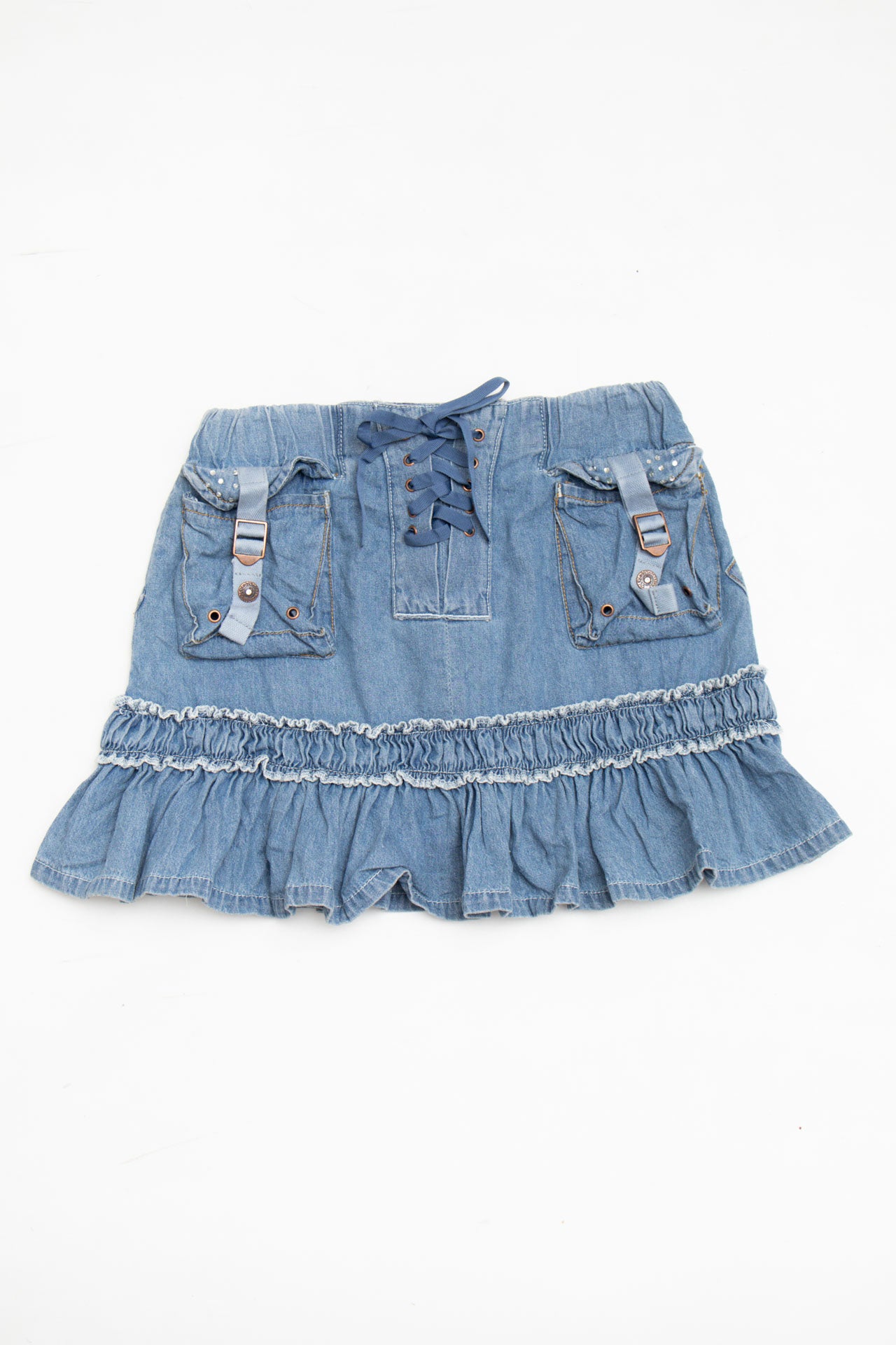 #204 Pricxy detailed denim skirt | c. 154 | size 6