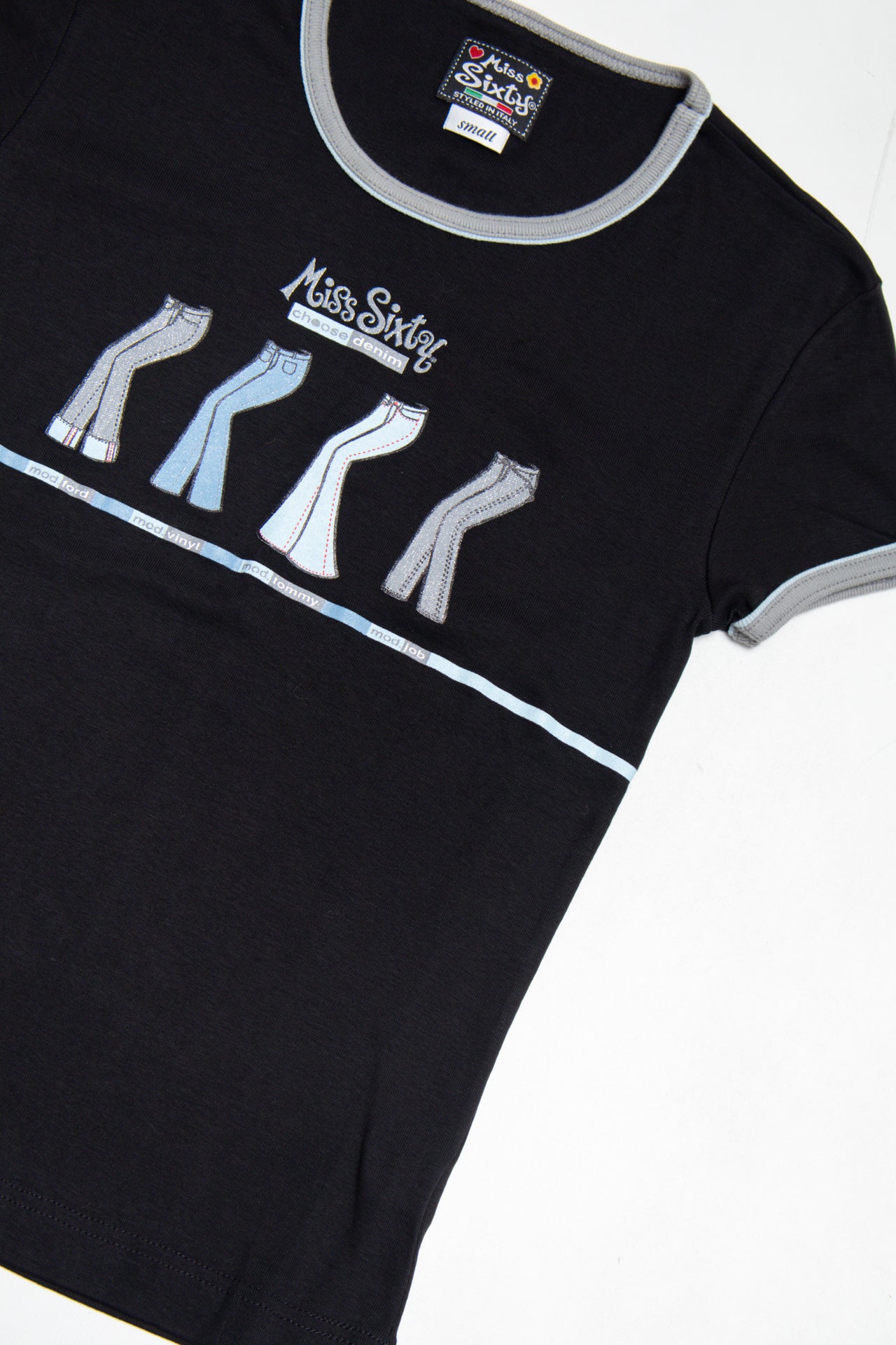 #156 Italian Miss Sixty jeans baby tee | c. 162 | size 8