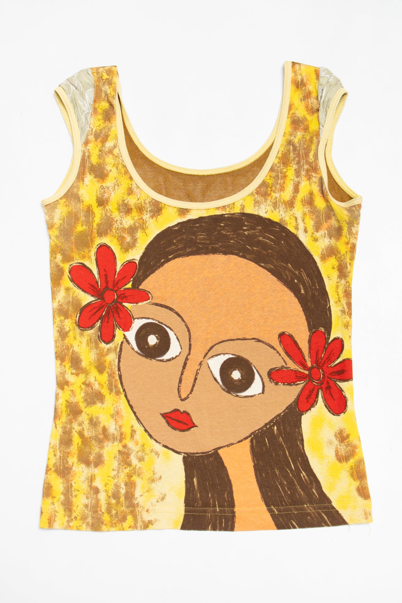 #164 yellow flower girl tee | c. 162 | size 8/10