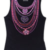 #167 Morgan De Toi necklace print tank | c. 162 | size 6/8