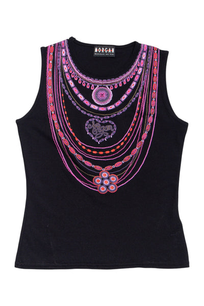 #167 Morgan De Toi necklace print tank | c. 162 | size 6/8