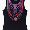 #167 Morgan De Toi necklace print tank | c. 162 | size 6/8