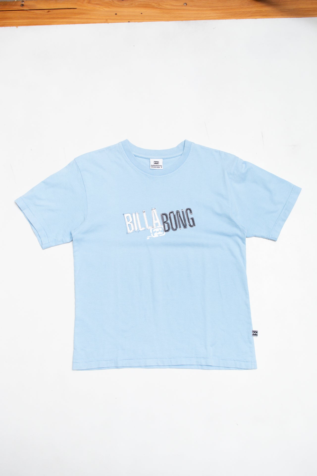 #172 Billabong cotton blue tee | c. 162 | size 8