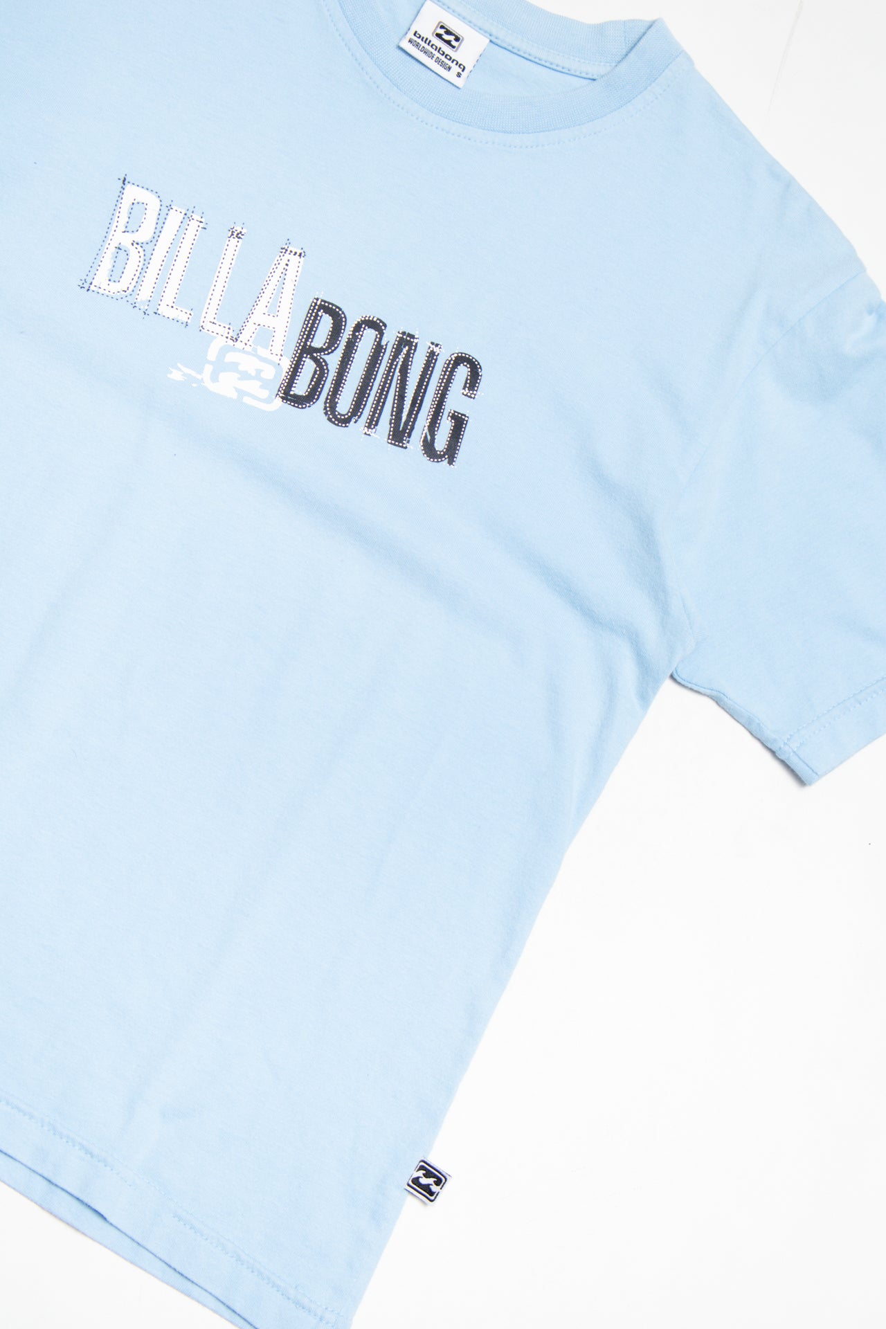 #172 Billabong cotton blue tee | c. 162 | size 8
