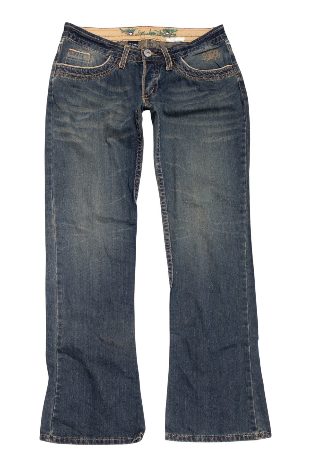 #176 Calcci stitch-work dark wash jeans | c. 162 | size 10