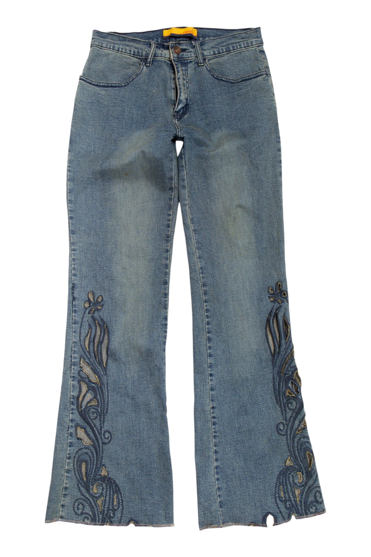 #182 Carales floral cut bootleg jeans | c. 162 | size 6/8