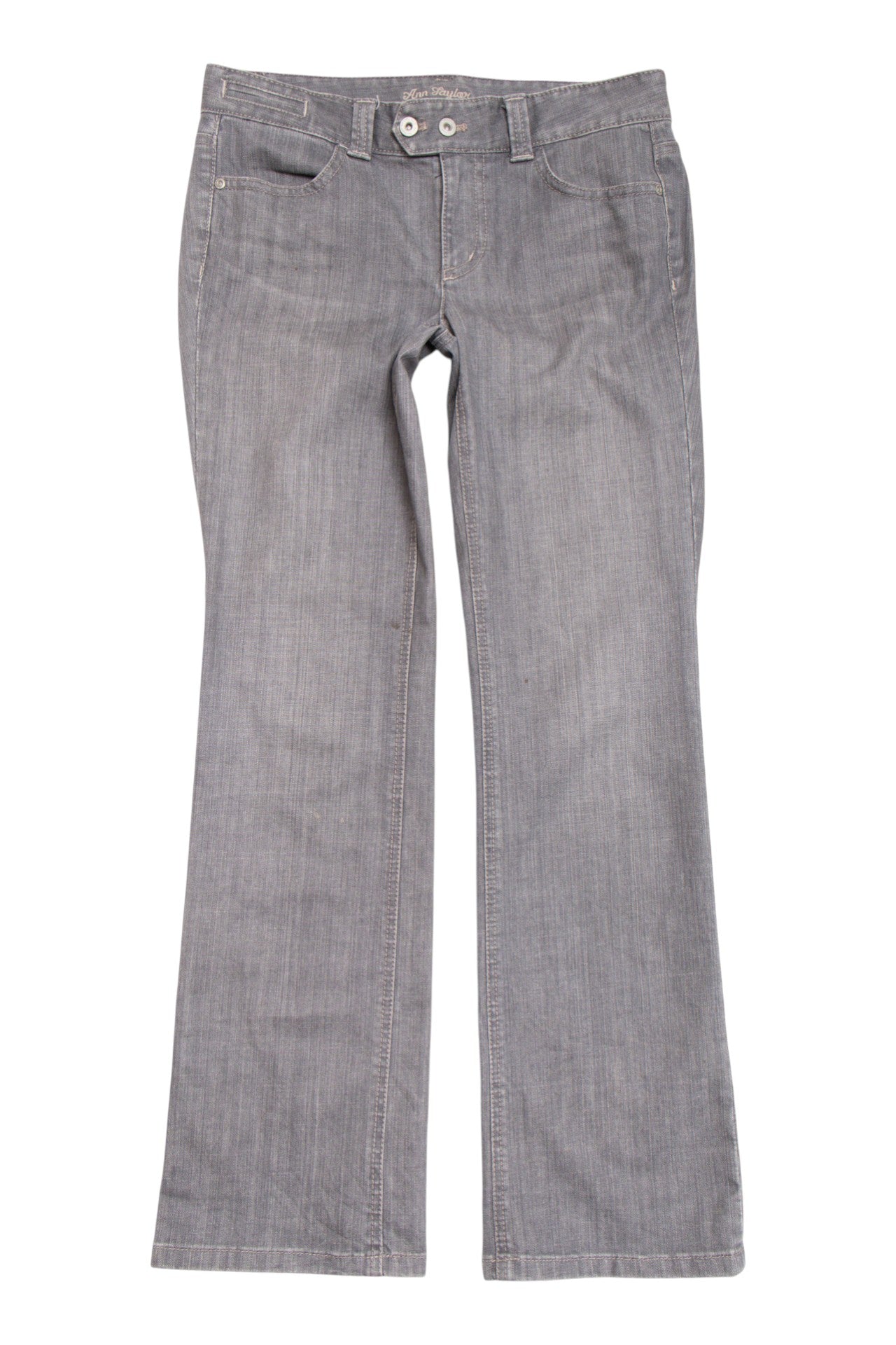 #183 Ann Taylor straight cut grey denim jeans | c. 162 | size 10