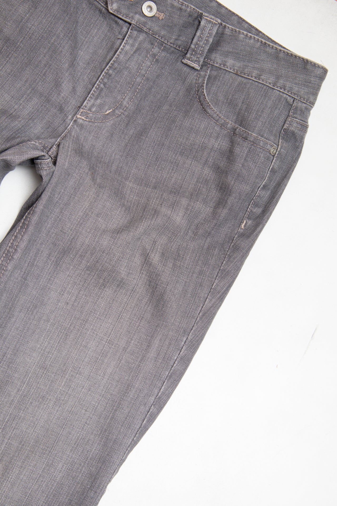 #183 Ann Taylor straight cut grey denim jeans | c. 162 | size 10