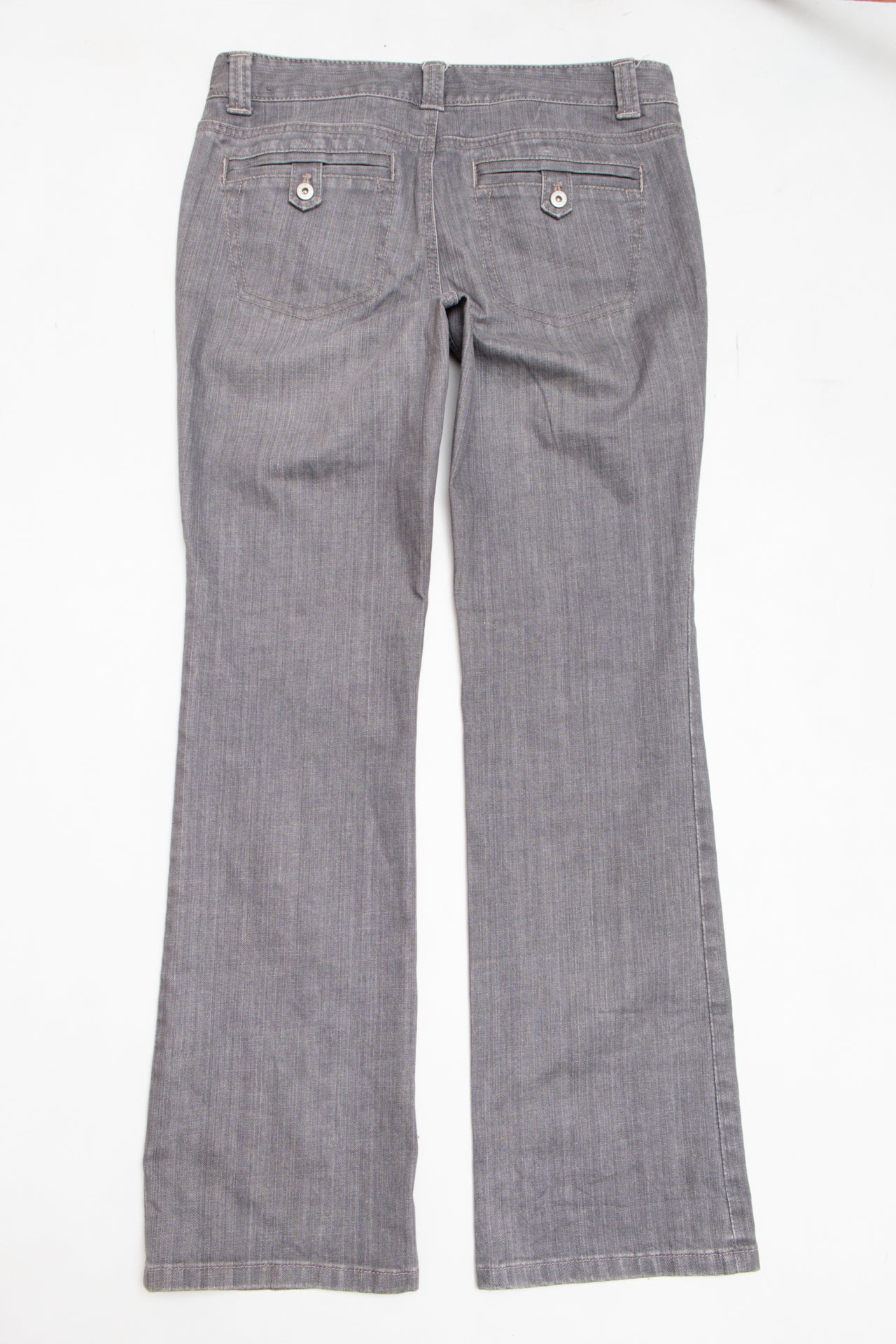 #183 Ann Taylor straight cut grey denim jeans | c. 162 | size 10