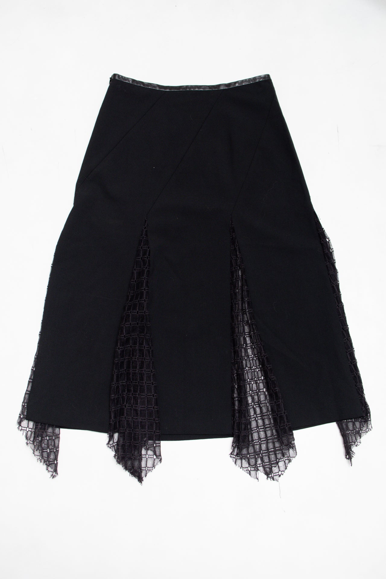 #191 Michelle Mason mesh pleats midi skirt | c. 162 | size 4/6