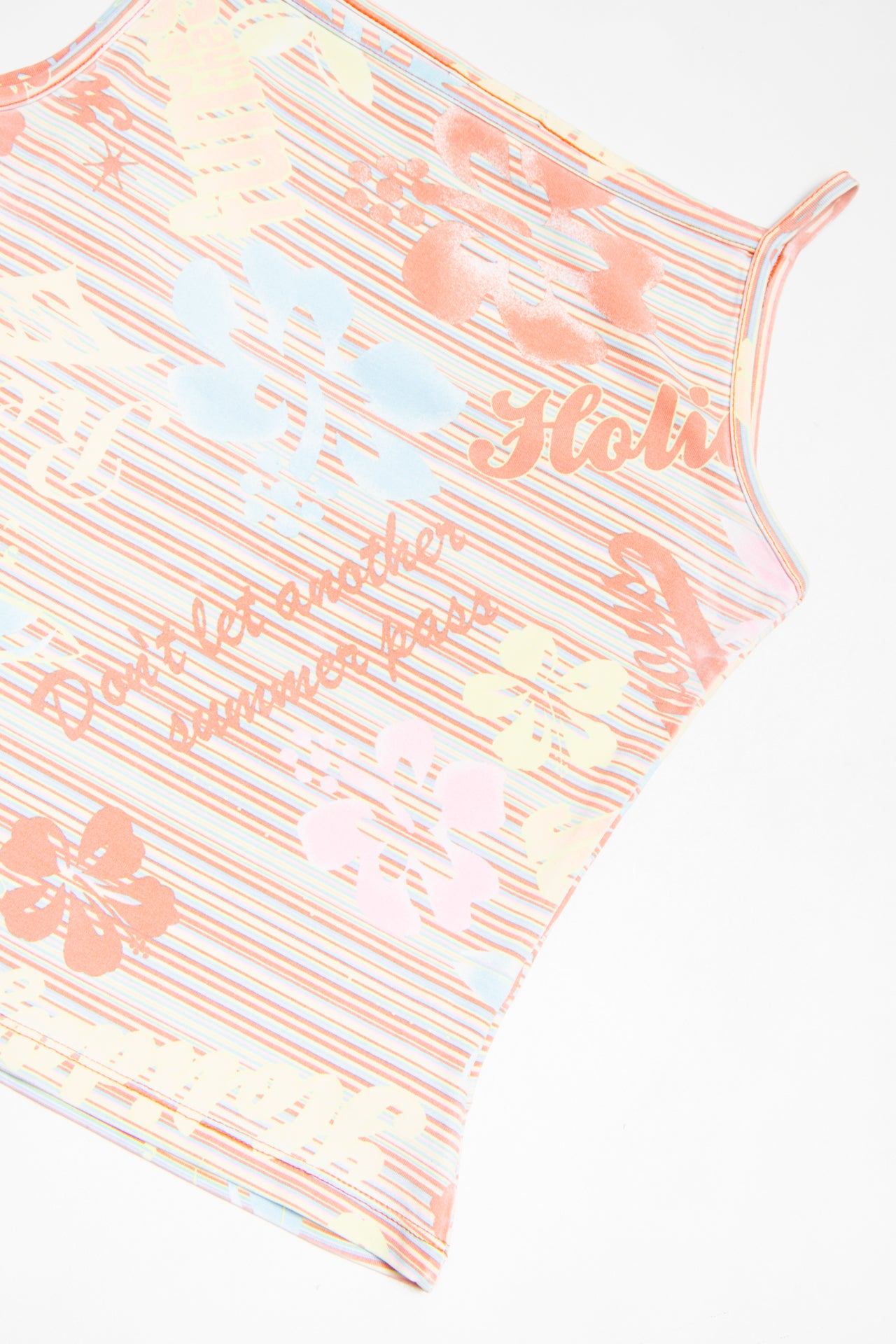 #194 Pimkie floral/stripe print top | c. 162 | size 8