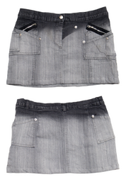 #162 Bebe Mini Skirt Gray | c. 203 | Size 8