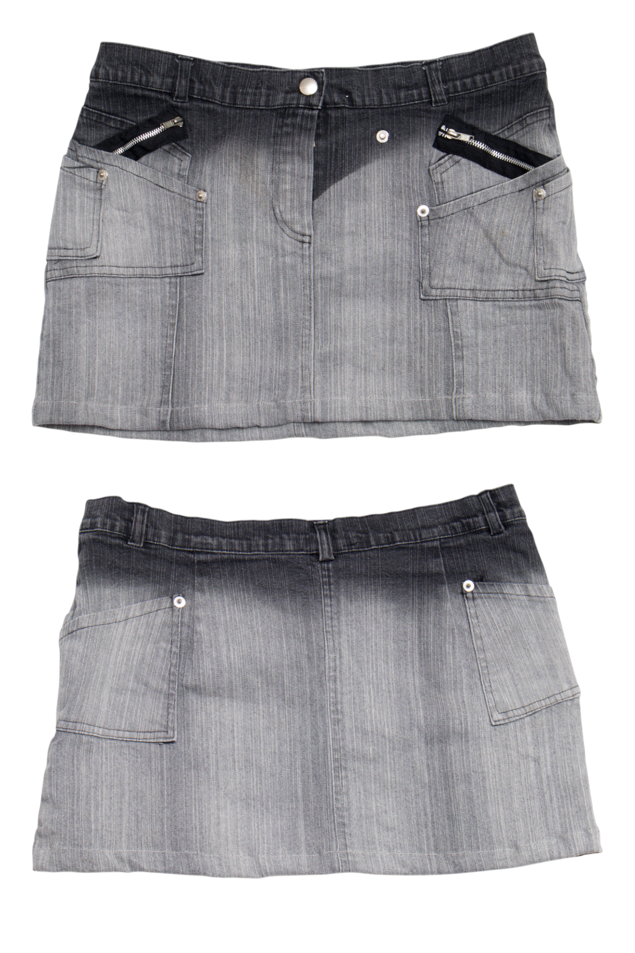 #162 Bebe Mini Skirt Gray | c. 203 | Size 8