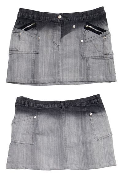 #162 Bebe Mini Skirt Gray | c. 203 | Size 8