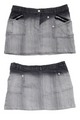 #162 Bebe Mini Skirt Gray | c. 203 | Size 8