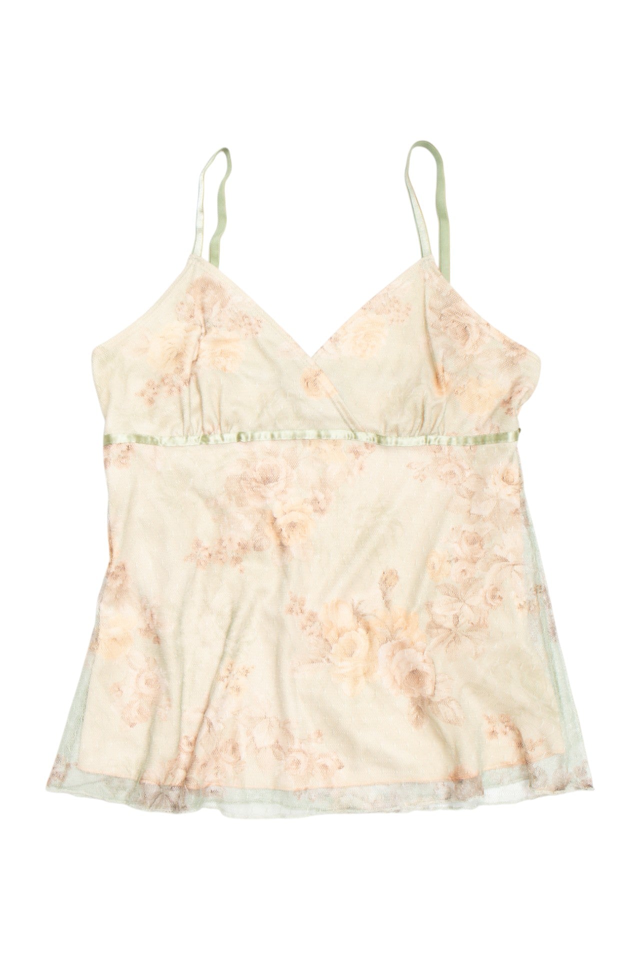 #199 A. Byer floral print lined lace cami | c. 162 | size 10/12
