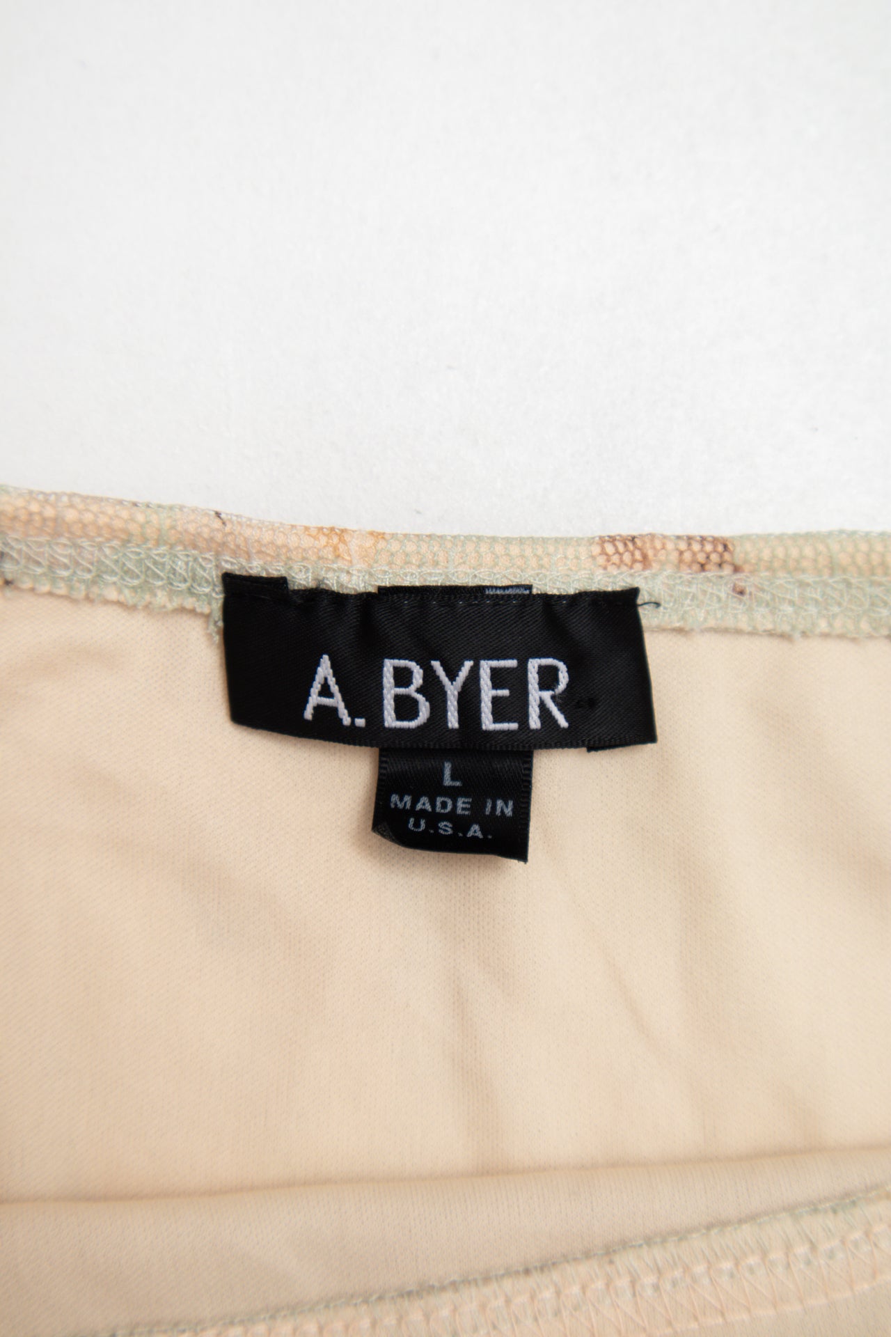 #199 A. Byer floral print lined lace cami | c. 162 | size 10/12