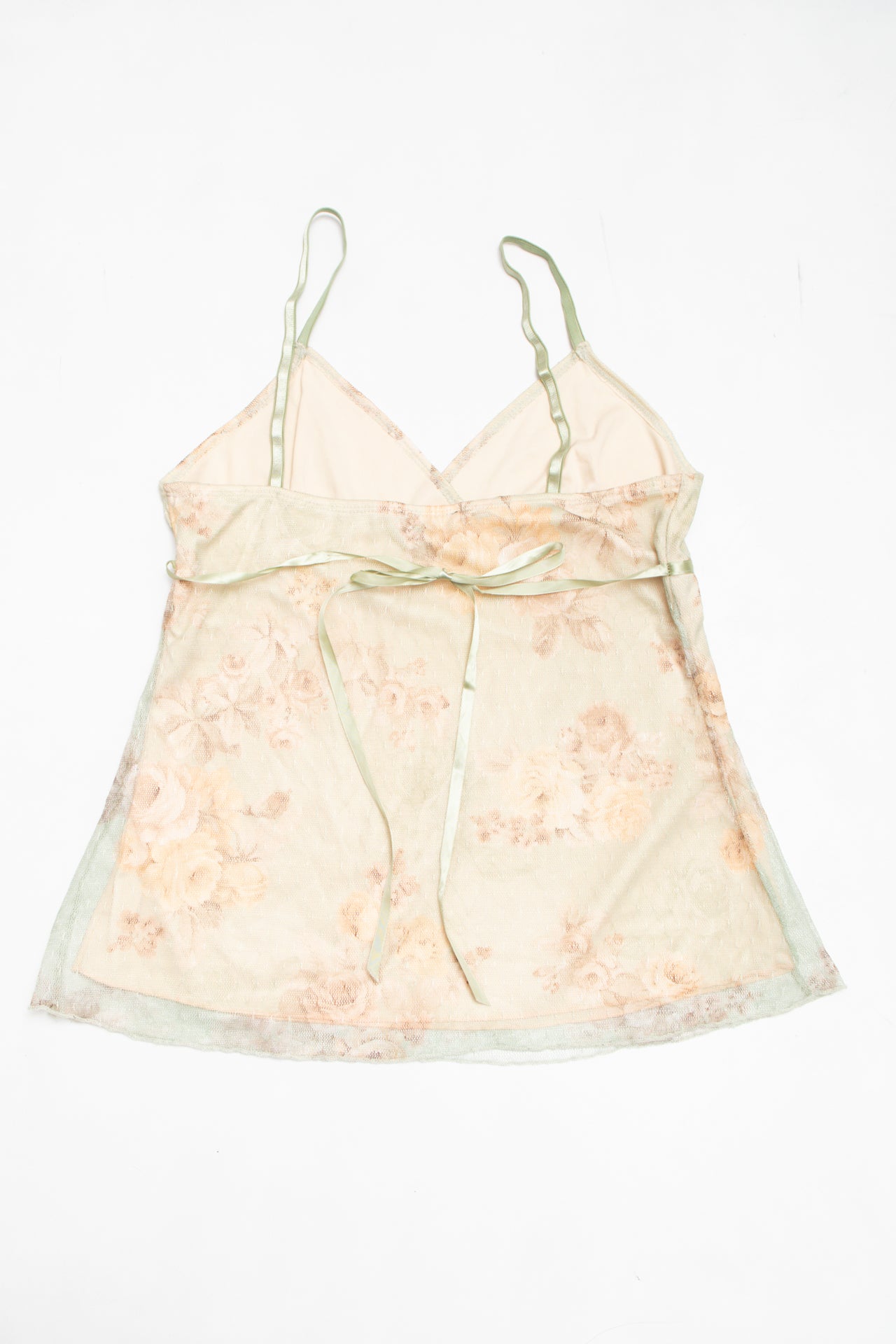 #199 A. Byer floral print lined lace cami | c. 162 | size 10/12